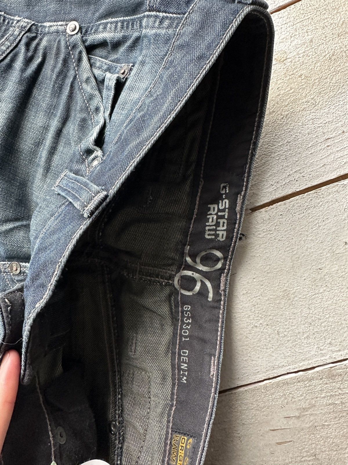 G-Star VNTG🚨96 G STAR RAW Jeans AVANT GARDE Washed Denim y2k 3301 Size 27" / US 4 / IT 40 - 9 Thumbnail