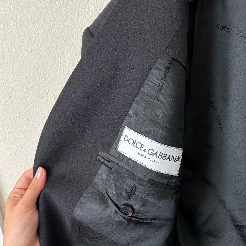 Dolce & Gabbana Dolce & Gabbana Men’s Black Wool Blazer Suit Jacket Size 52 Size 42R - 4 Thumbnail