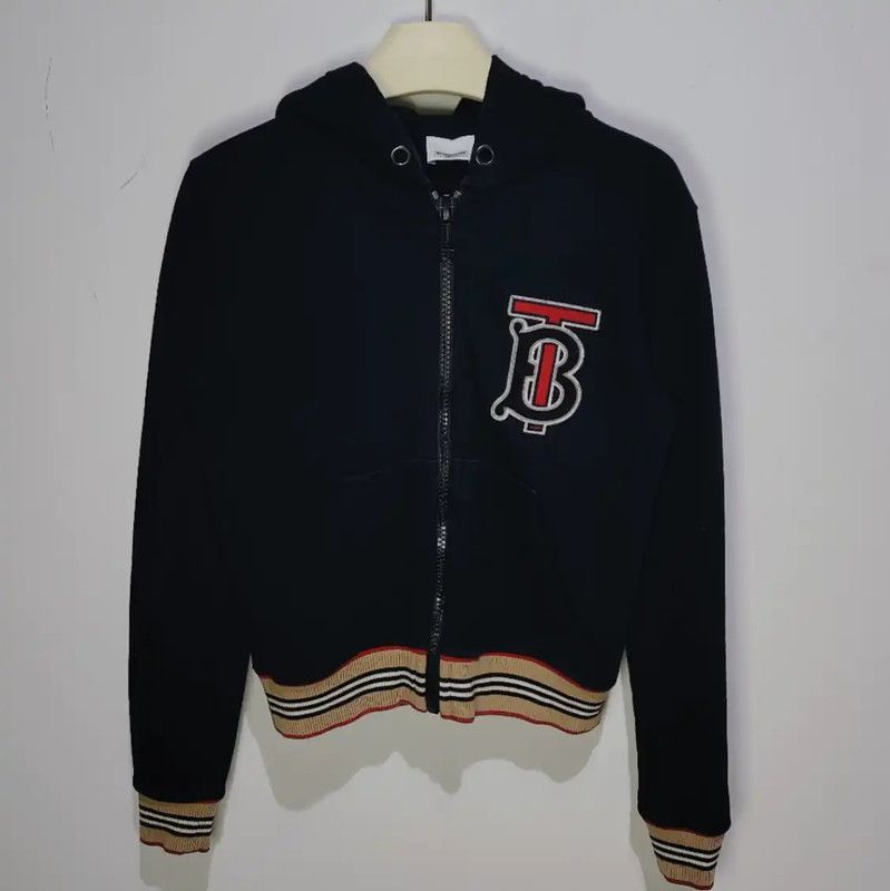Burberry Burberry Black Cotton Women's Hoodie Size XS / US 0-2 / IT 36-38 - 1 Thumbnail