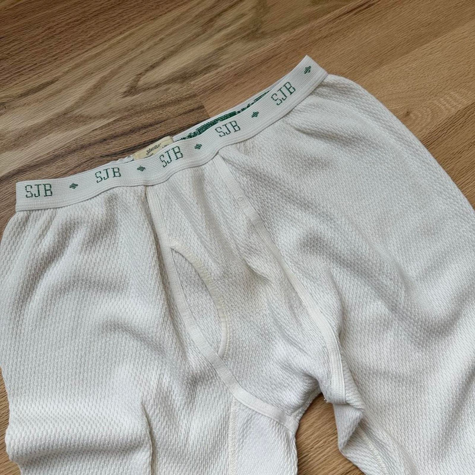 Vintage Vintage 80s cotton waffle thermal pants Size US 34 / EU 50 - 3 Thumbnail
