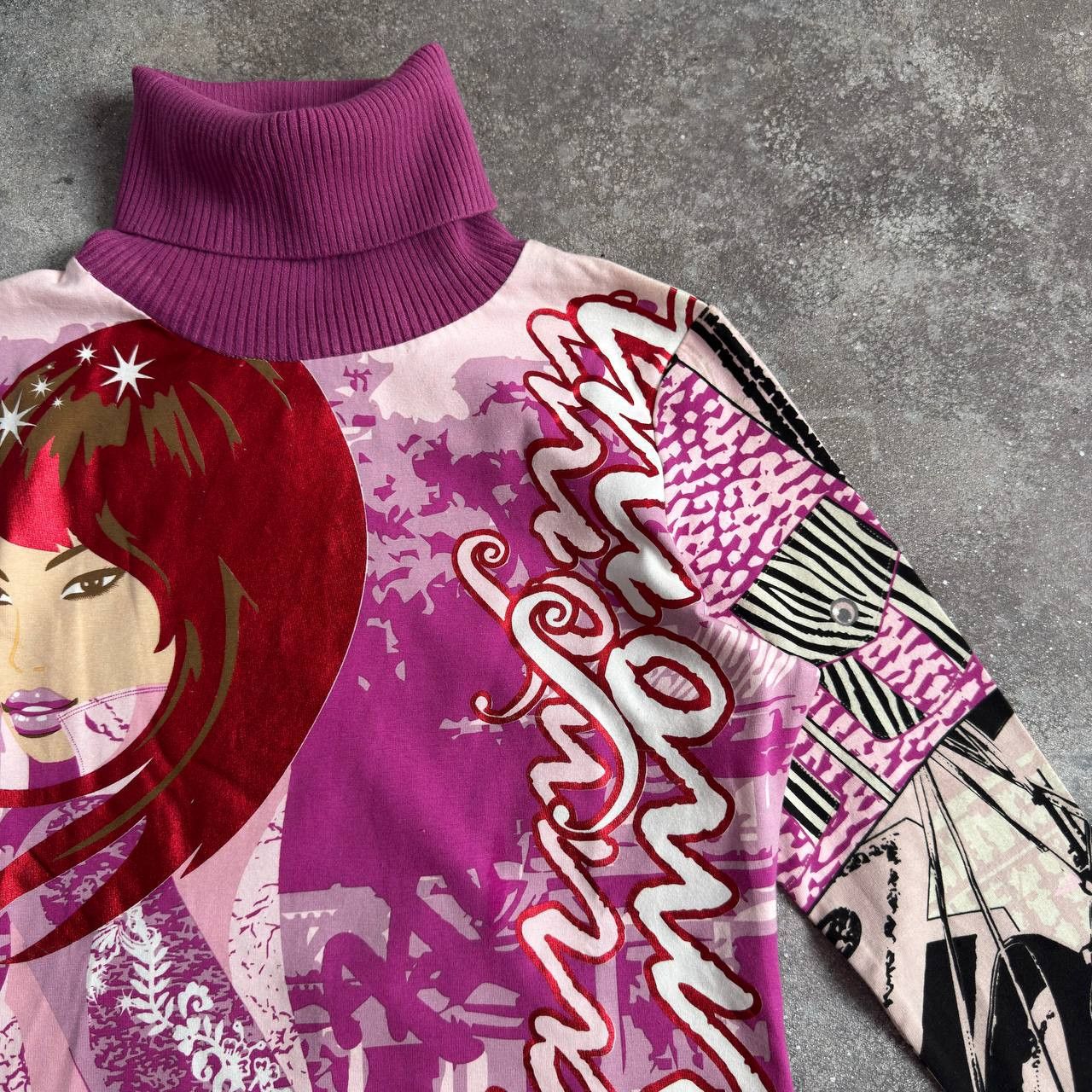 Custo Barcelona Custo Barcelona Y2K Vintage Lady Printed Long Sleeve Top Size M / US 6-8 / IT 42-44 - 5 Thumbnail
