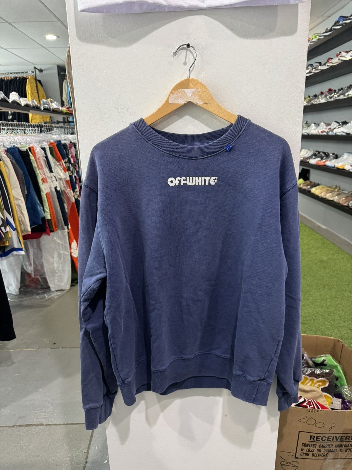Off-White Off-White Skull Skeleton Crewneck Size US XL / EU 56 / 4 - 1 Thumbnail