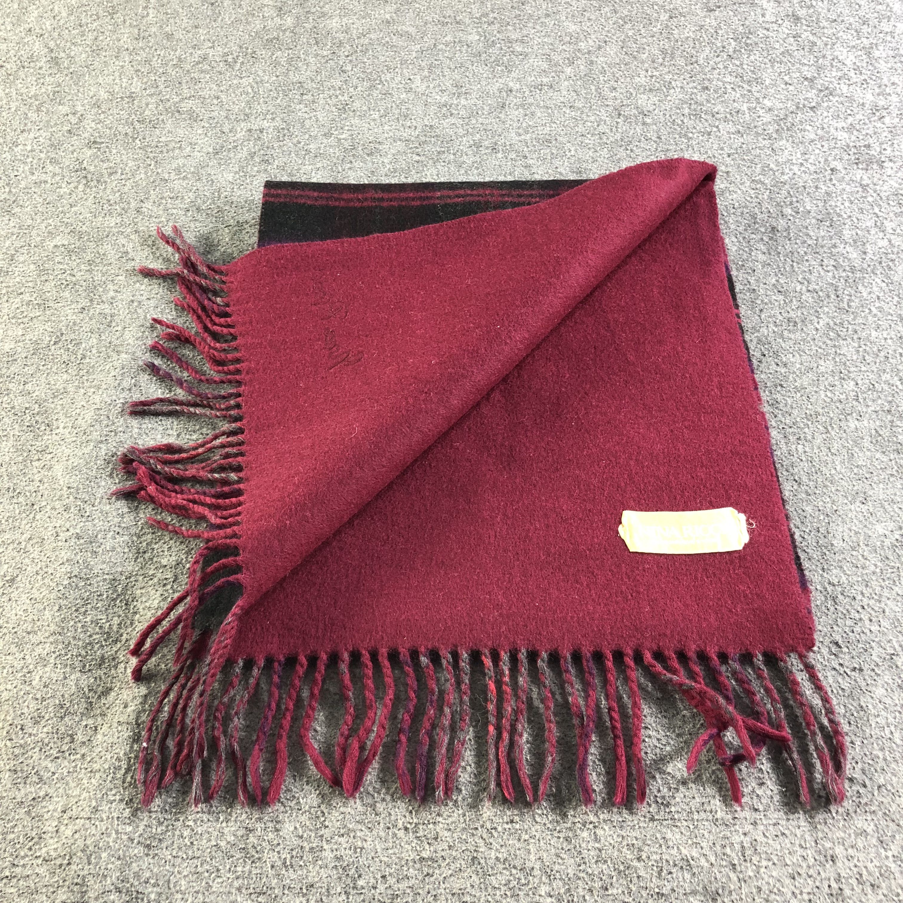 Nina Ricci Nina Ricci Tartan Wool Scarf Muffler Neckwear V2597 Size ONE SIZE - 5 Thumbnail