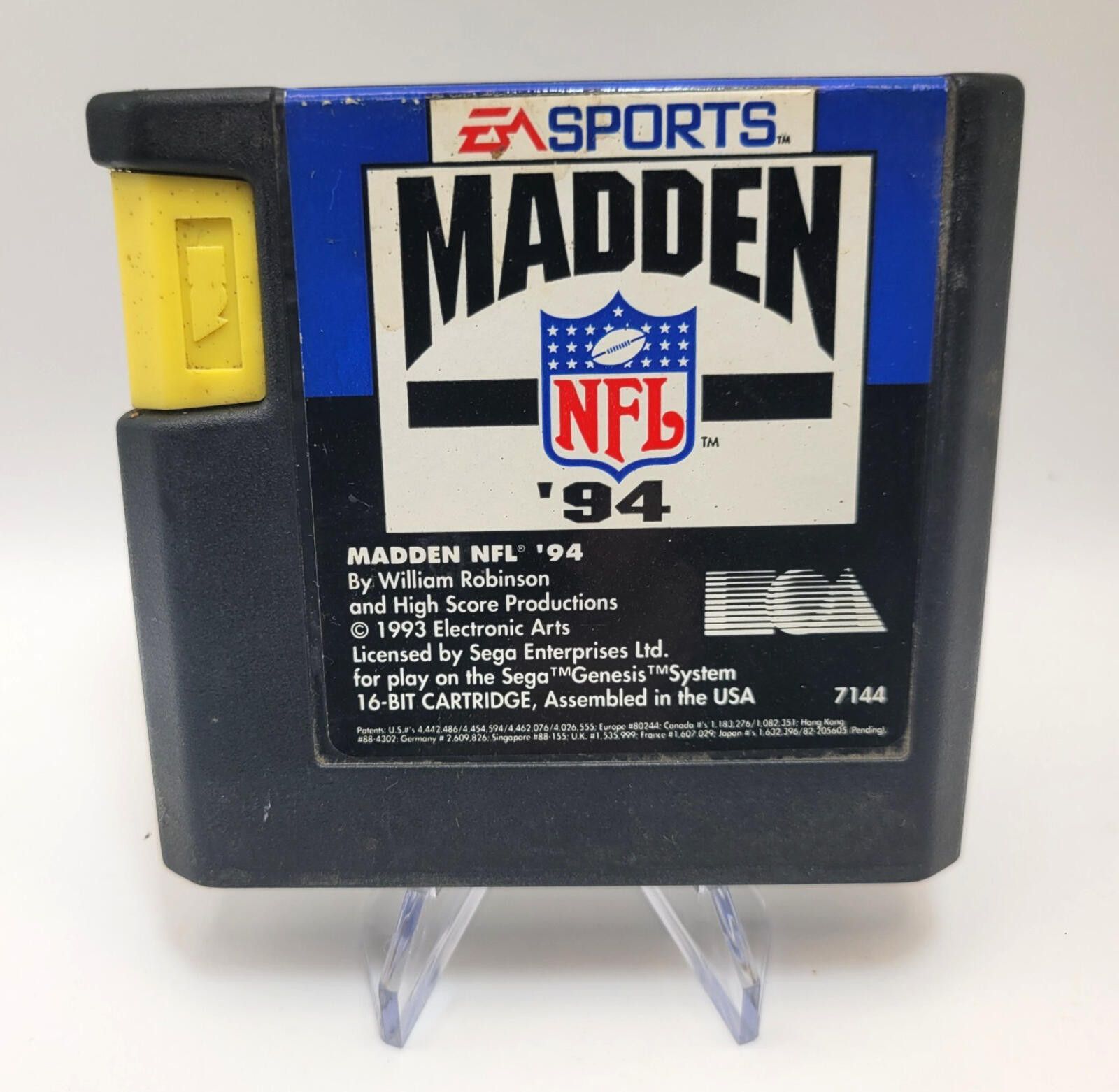 semanticdesign Madden NFL '94 1994 (Sega Genesis) EA Sports CART Size ONE SIZE - 1 Thumbnail