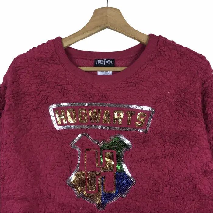 Vintage Vtg HARRY POTTER HOGWARTS School Fleece Sweater Jacket Size L / US 10 / IT 46 - 2 Thumbnail