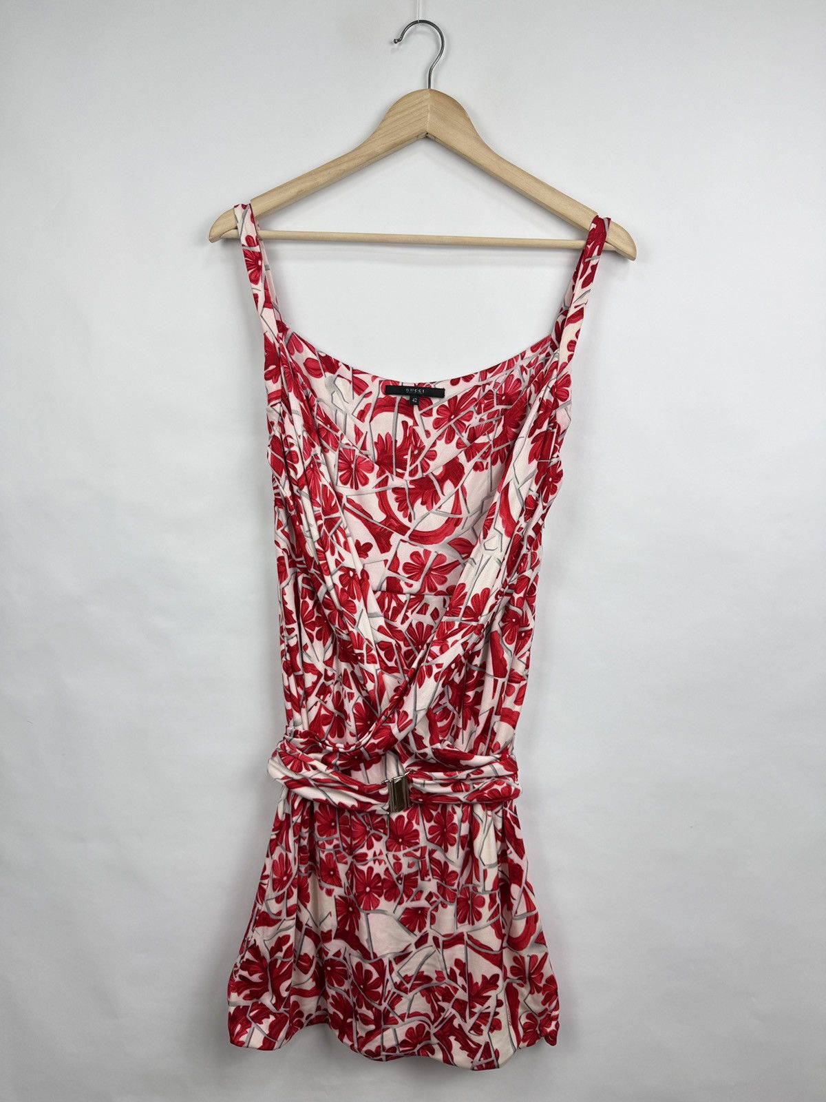 Gucci 🇮🇹 Vintage Gucci Tom Ford Floral Silk Dress Flower Archive Size M / US 6-8 / IT 42-44 - 2 Thumbnail