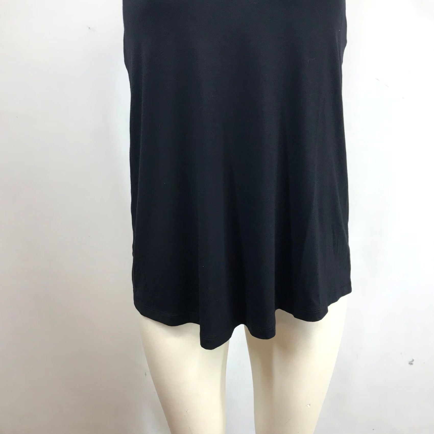 Vintage Soma Racerback Tank Top Black Scoop Neck Pleated Back Size S Womens Size S / US 4 / IT 40 - 3 Thumbnail
