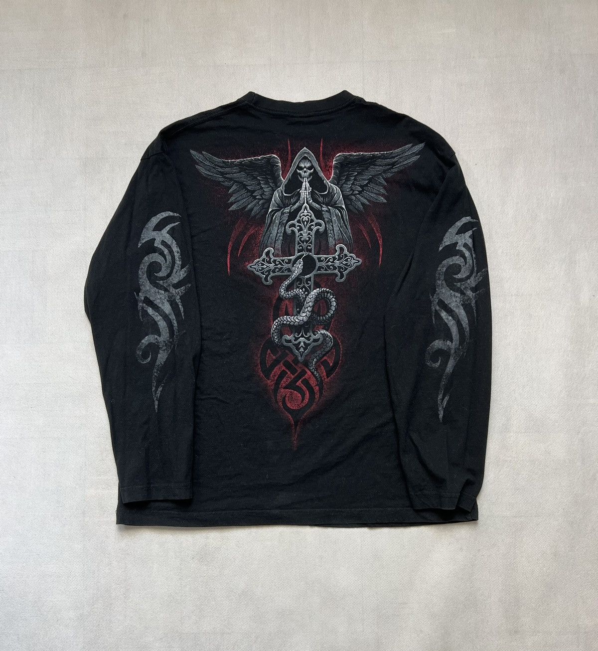 Vintage Longsleeve The Dead skull print vintage 90’s 00’s Size US L / EU 52-54 / 3 - 2 Thumbnail