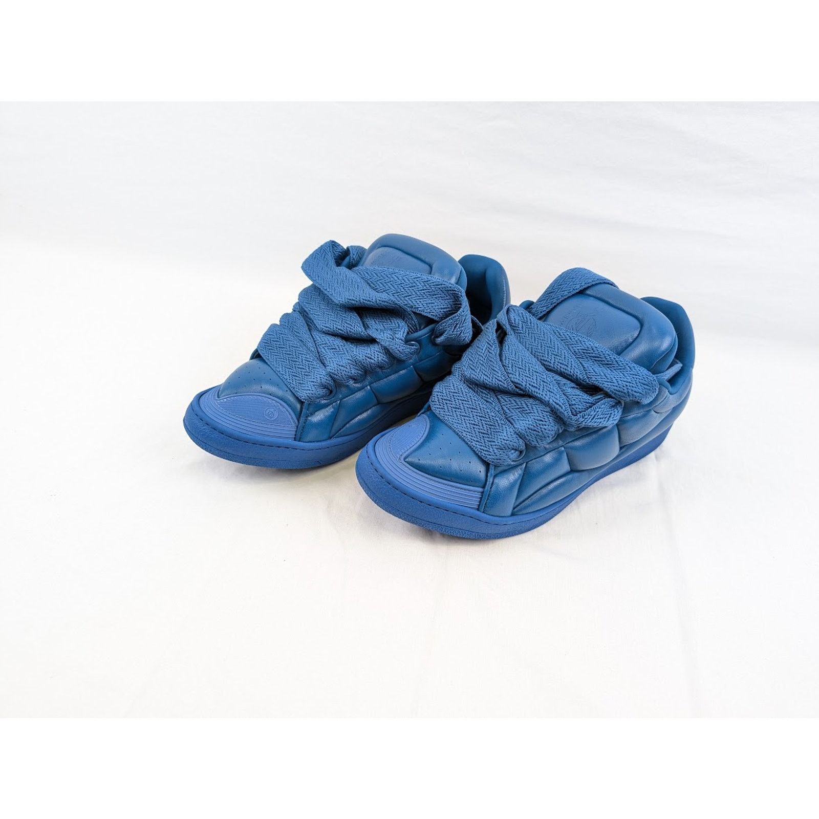 Lanvin o1rshd1 Curb XL Low Top Sneakers in Blue Size US 12 / EU 45 - 20 Thumbnail