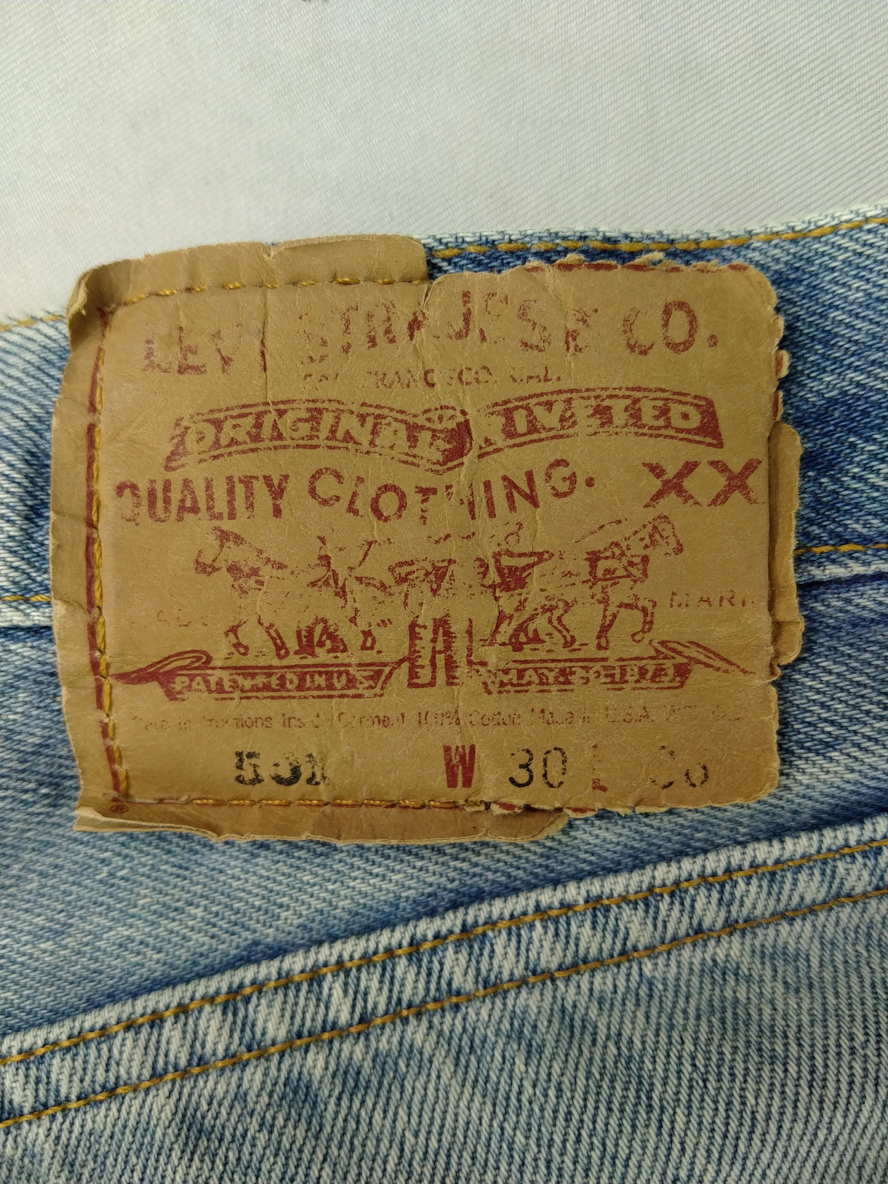 Levi's Light Wash Distressed Vintage Levi's 501 Denim 28x33 -JN153 Size US 28 / EU 44 - 13 Thumbnail