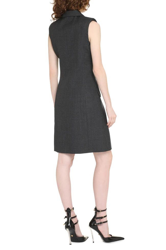 Givenchy o1y0925 Blazer Midi Dress in Gray Size S / US 4 / IT 40 - 4 Thumbnail