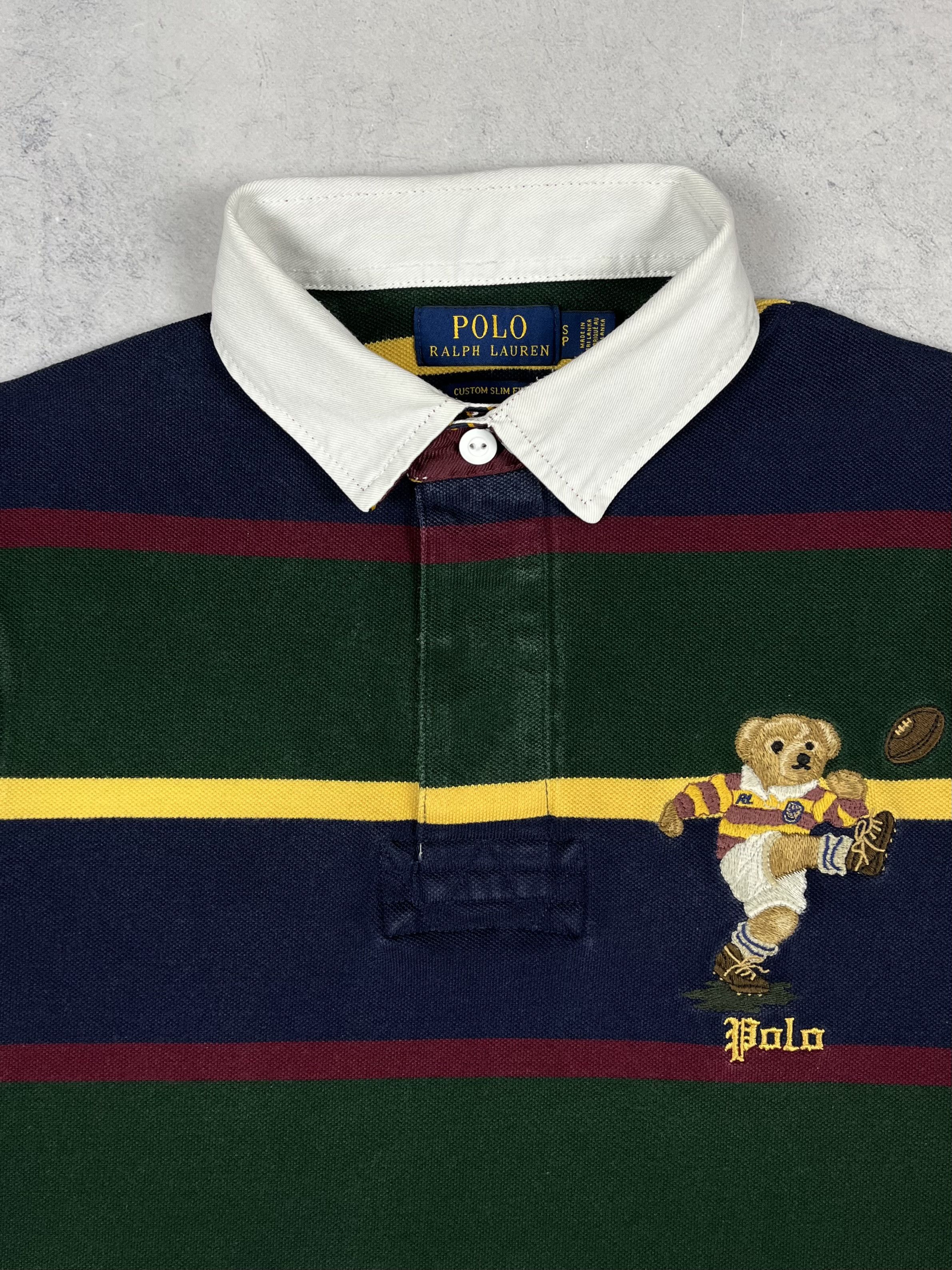 Polo Ralph Lauren Polo Ralph Lauren Polo Bear Rugby Stripped Polo Shirt Size US S / EU 44-46 / 1 - 7 Thumbnail