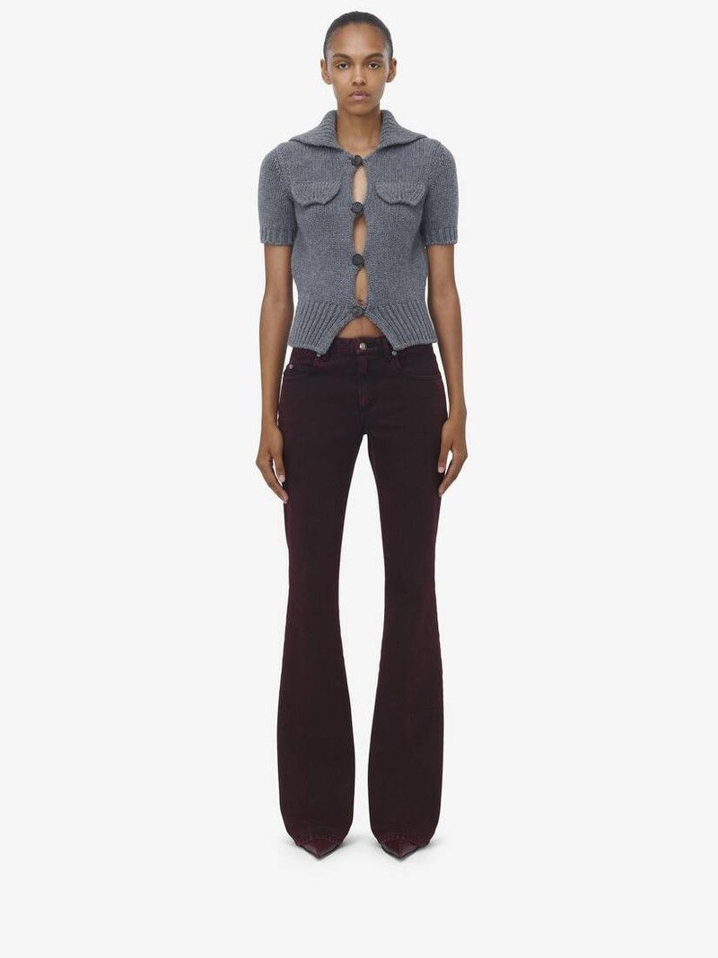 Alexander McQueen o1srvl11e0226 Wool Cashmere Knit Sweater In Grey Size M / US 6-8 / IT 42-44 - 5 Thumbnail