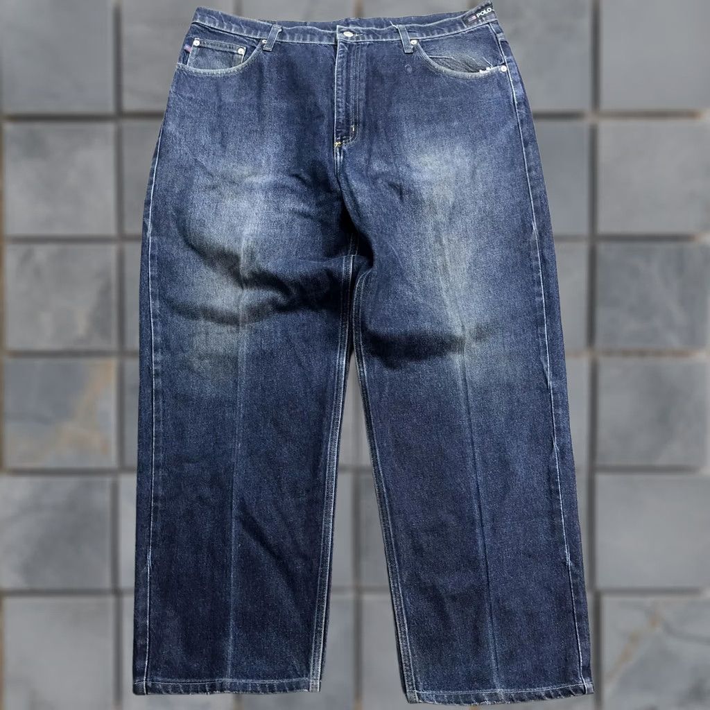 Polo Ralph Lauren Polo Ralph Lauren Jeans Mens 37x29 Blue Medium Wash Relaxed Straight Denim Pants Size US M / EU 48-50 / 2 - 1 Thumbnail