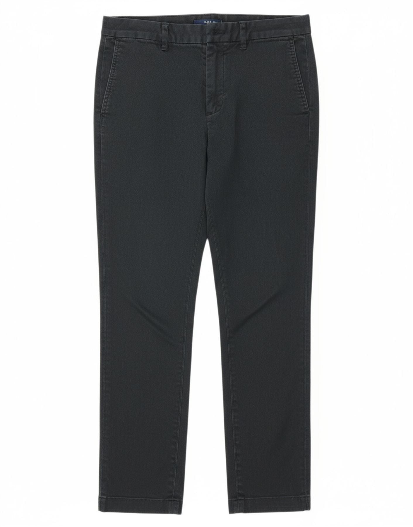 Polo Ralph Lauren Womens Crop Chino Trousers US 6 Medium W30 L26 Navy Blue Size 26" / US 2 / IT 38 - 1 Thumbnail