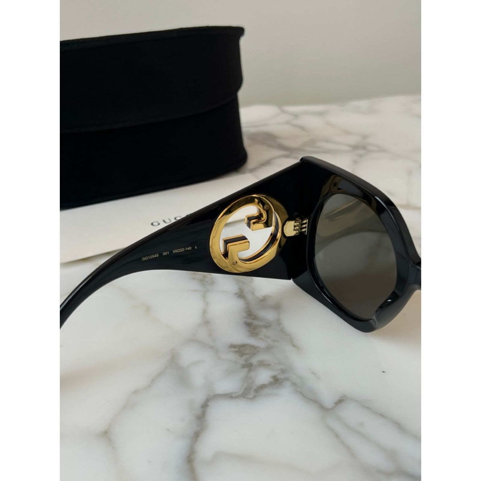 Gucci NEW Gucci GG1254S Oversized Black Sunglasses $695 Size ONE SIZE - 9 Thumbnail