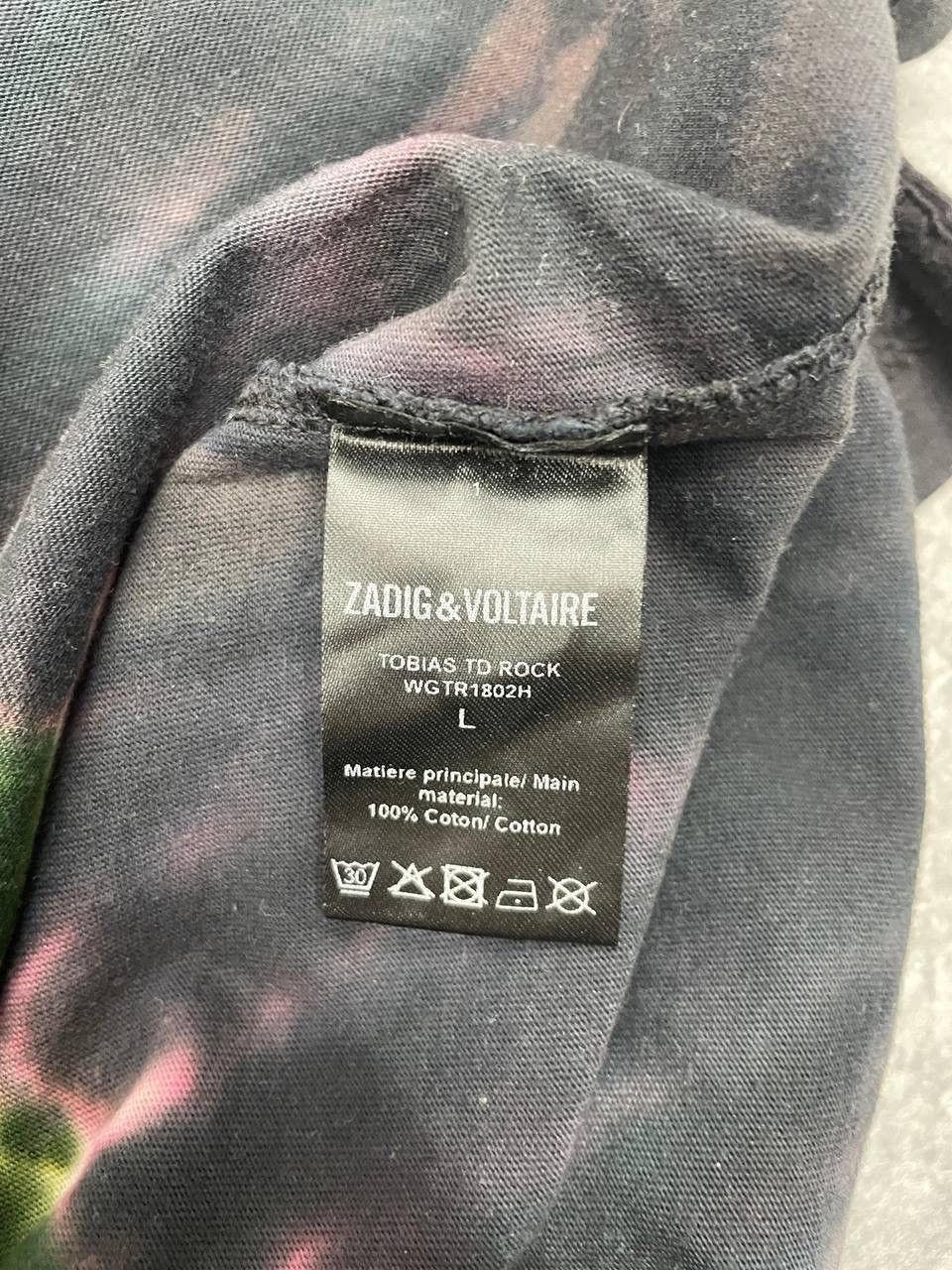 Zadig & Voltaire Zadig & Voltaire Men's T-Shirt Multicolor Tie Dye Graphic Size US M / EU 48-50 / 2 - 5 Thumbnail