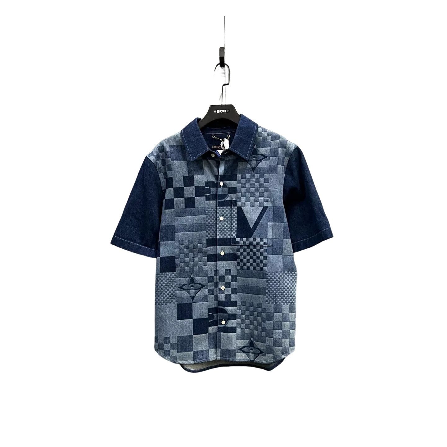 Louis Vuitton Louis Vuitton America's Cup Damier Denim Shirt Size L Size US L / EU 52-54 / 3 - 1 Thumbnail