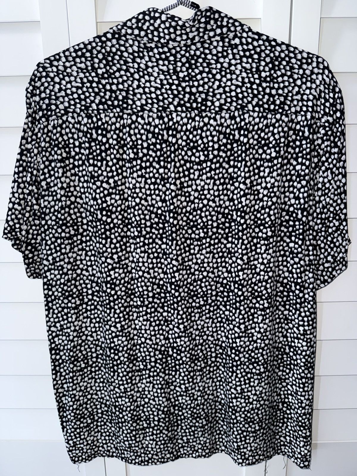 Denim & Flower Vintage Black & White Abstract Print Button-Up Shirt Size US L / EU 52-54 / 3 - 2 Thumbnail