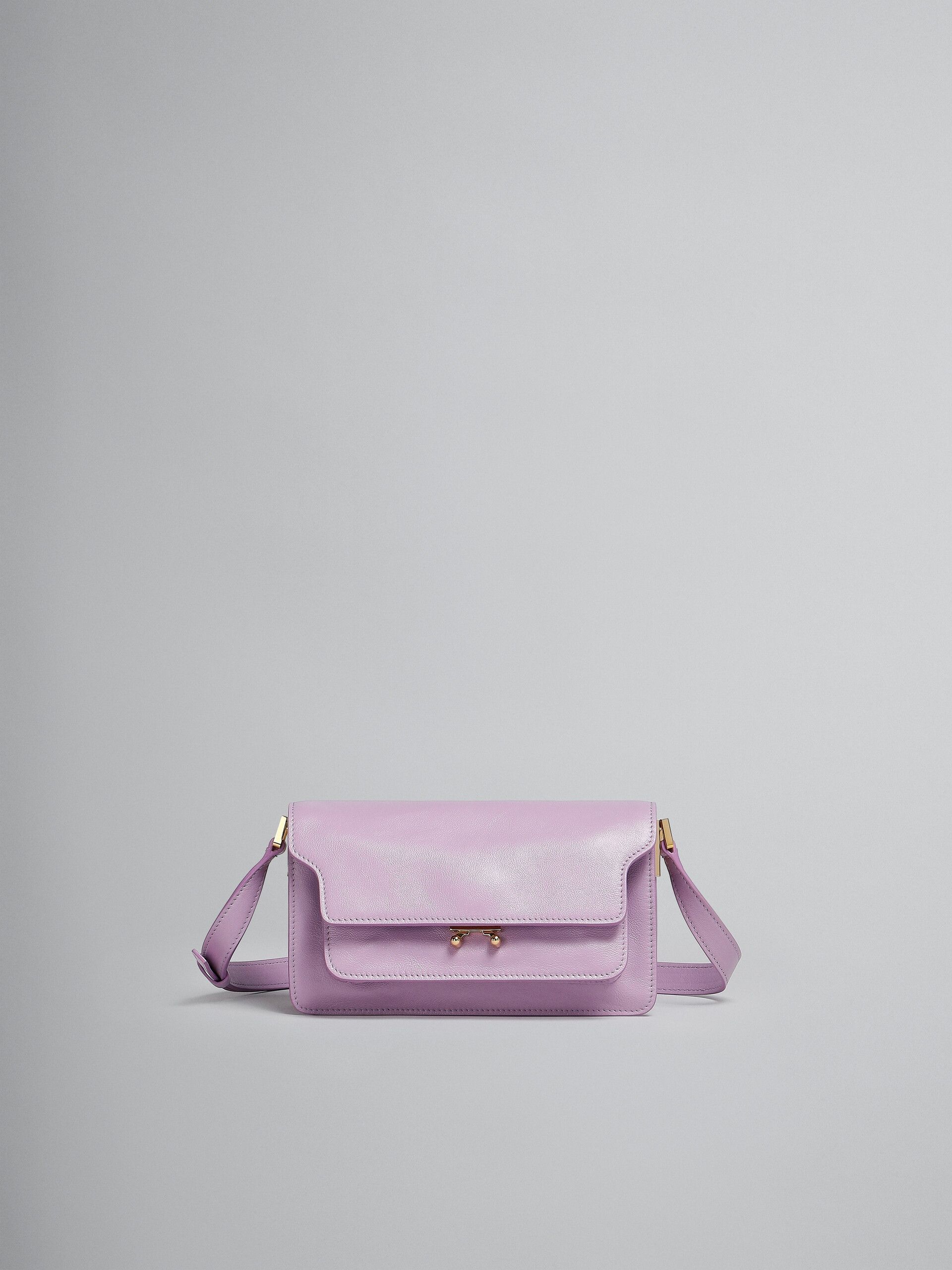 Marni o1w1db11024 Size: OS / Trunk Leather Shoulder Bag in Purple Size ONE SIZE - 1 Thumbnail