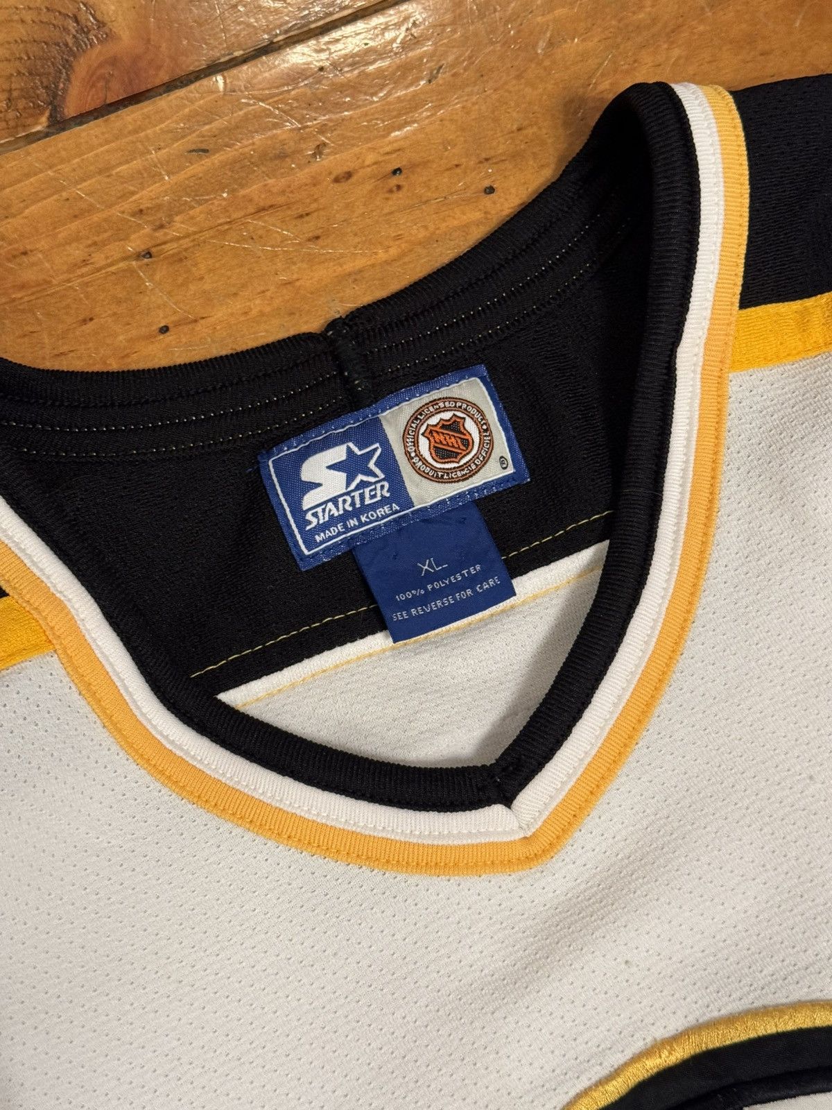 Starter VTG 90s NHL Starter Boston Bruins Ray Bourque Jersey 77 Sewn Size US XL / EU 56 / 4 - 5 Thumbnail