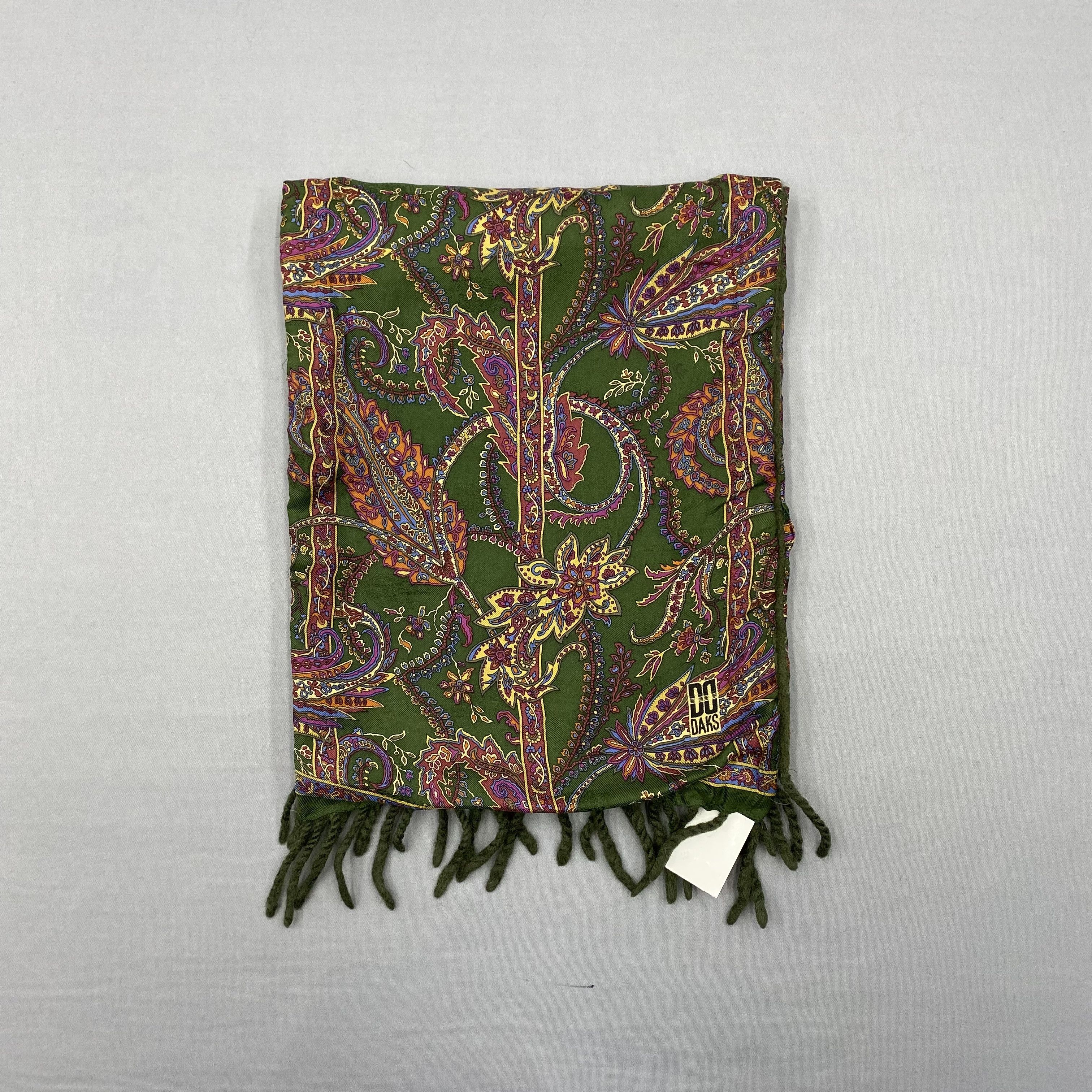 DAKS Vintage DAKS Scarf Wool SILK Paisley Muffler Winter Size ONE SIZE - 2 Thumbnail