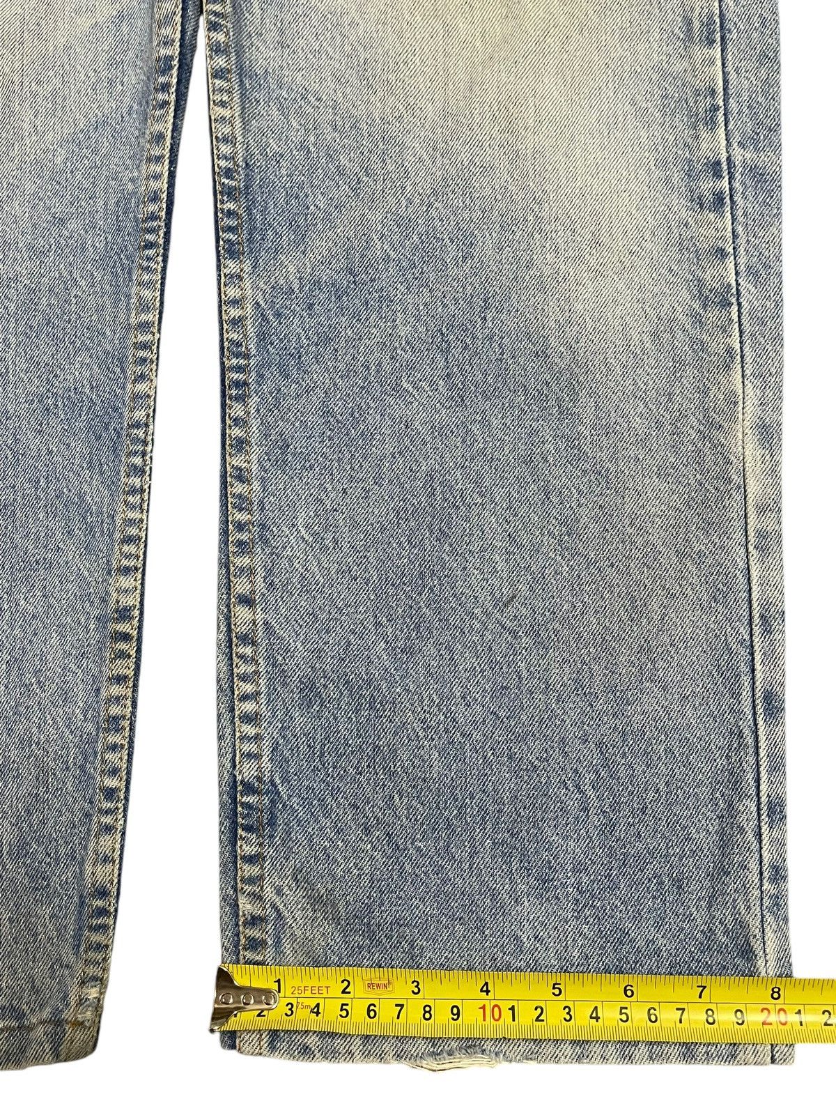 Levi's Vintage 80s Levis 505 Blue Faded Wash Distressed Baggy Jeans Size US 33 - 17 Thumbnail