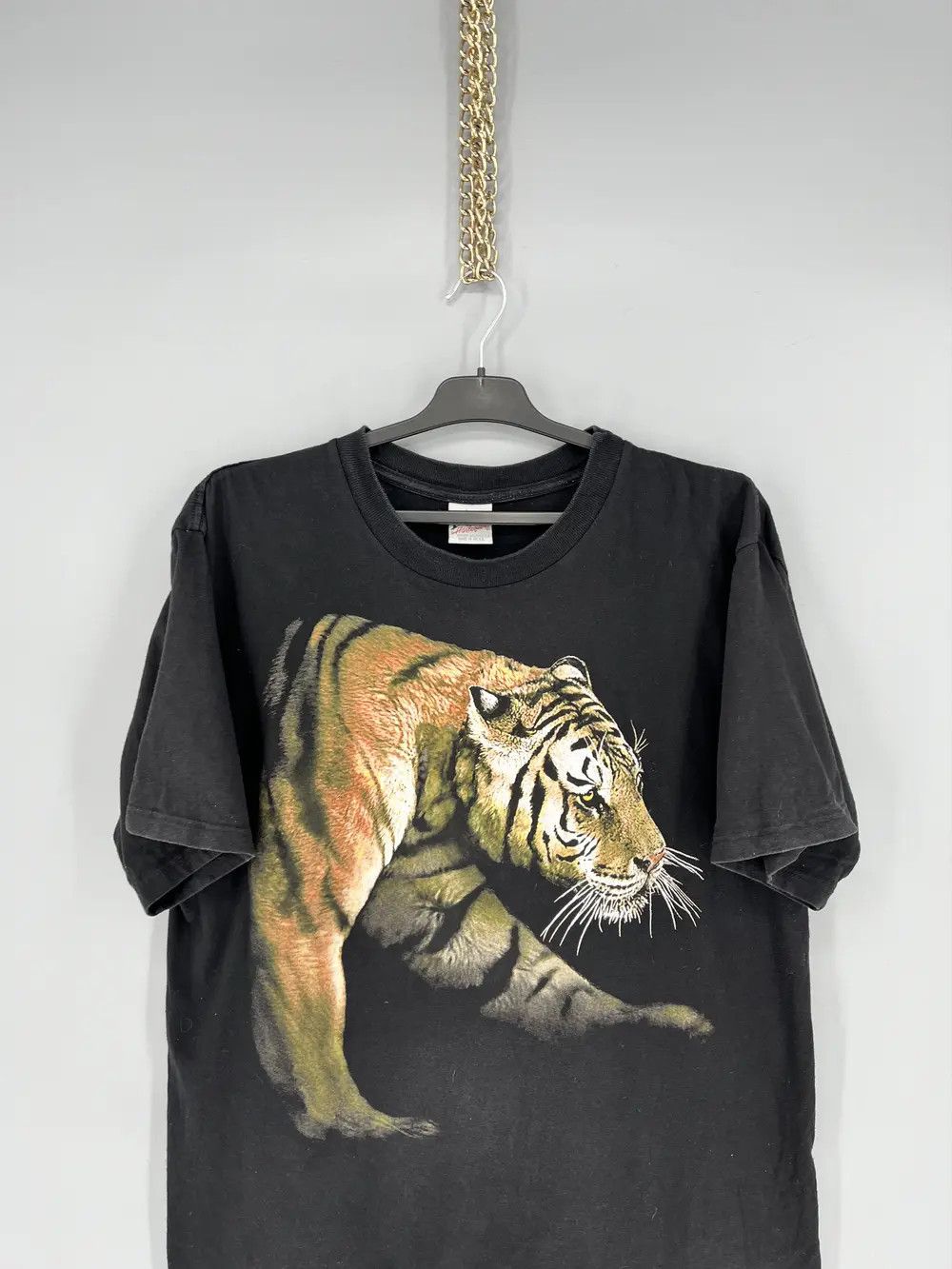 Vintage Vintage Y2K 90s Tiger Face Boxy Graphic Tee Size US XL / EU 56 / 4 - 5 Thumbnail