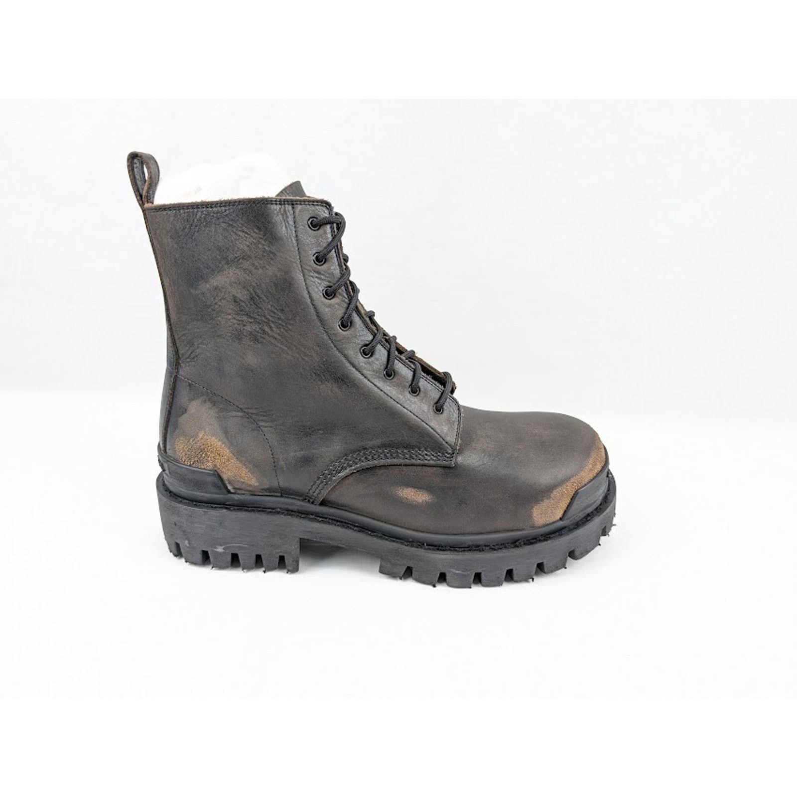 Balenciaga o1rshd1 Strike Booties L20 in Black/Brown Size US 10 / EU 43 - 1 Thumbnail