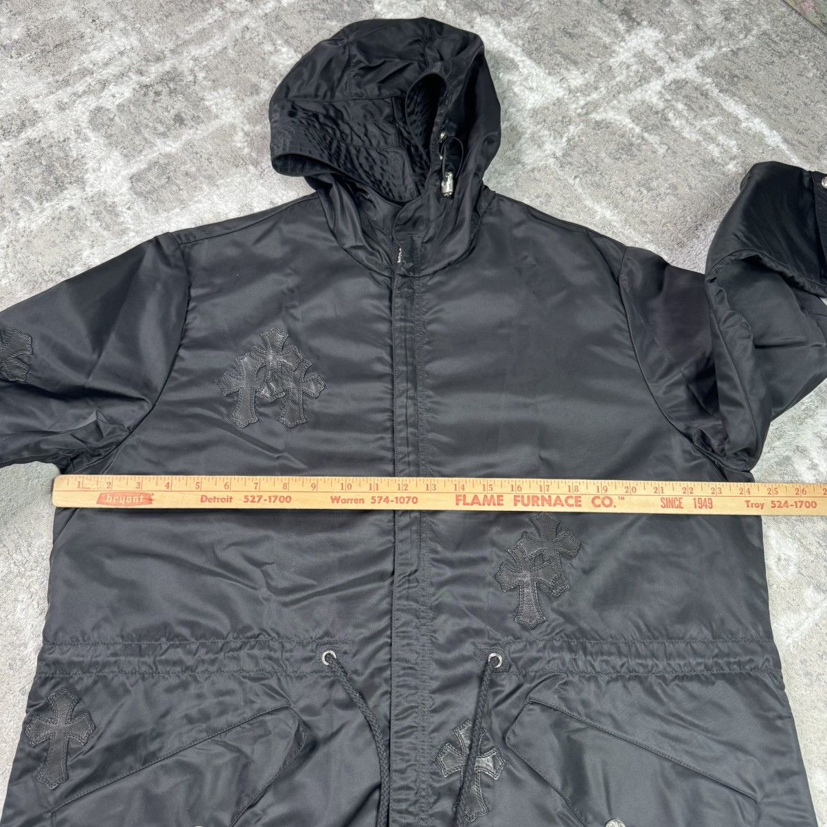 Chrome Hearts Chrome hearts nylon cross patch fishtail zip up parka jacket Size US L / EU 52-54 / 3 - 18 Thumbnail