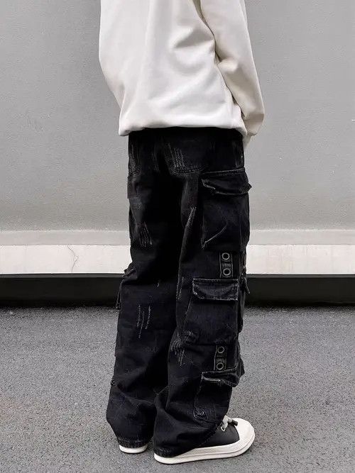 Japanese Brand Atsuko x Miki Black High Street Vintage Casual Jeans Pants Size US 31 - 5 Thumbnail