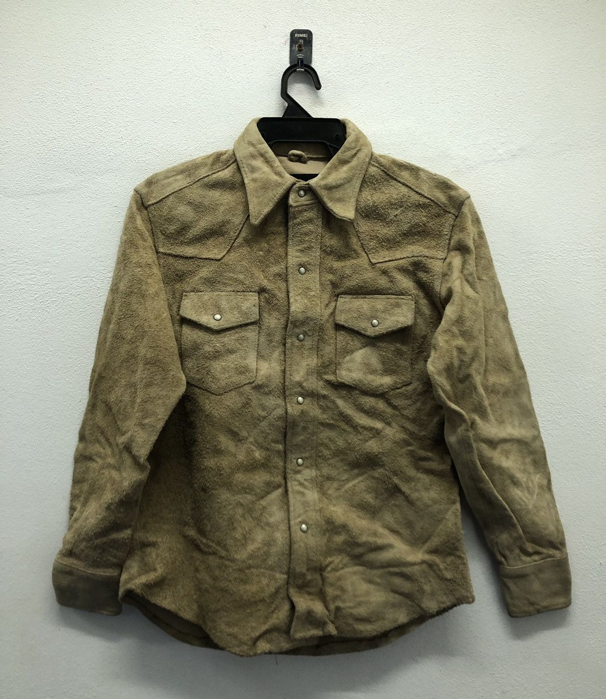 Trans Continents Genuine Cowhide Western-Style Leather Shirt