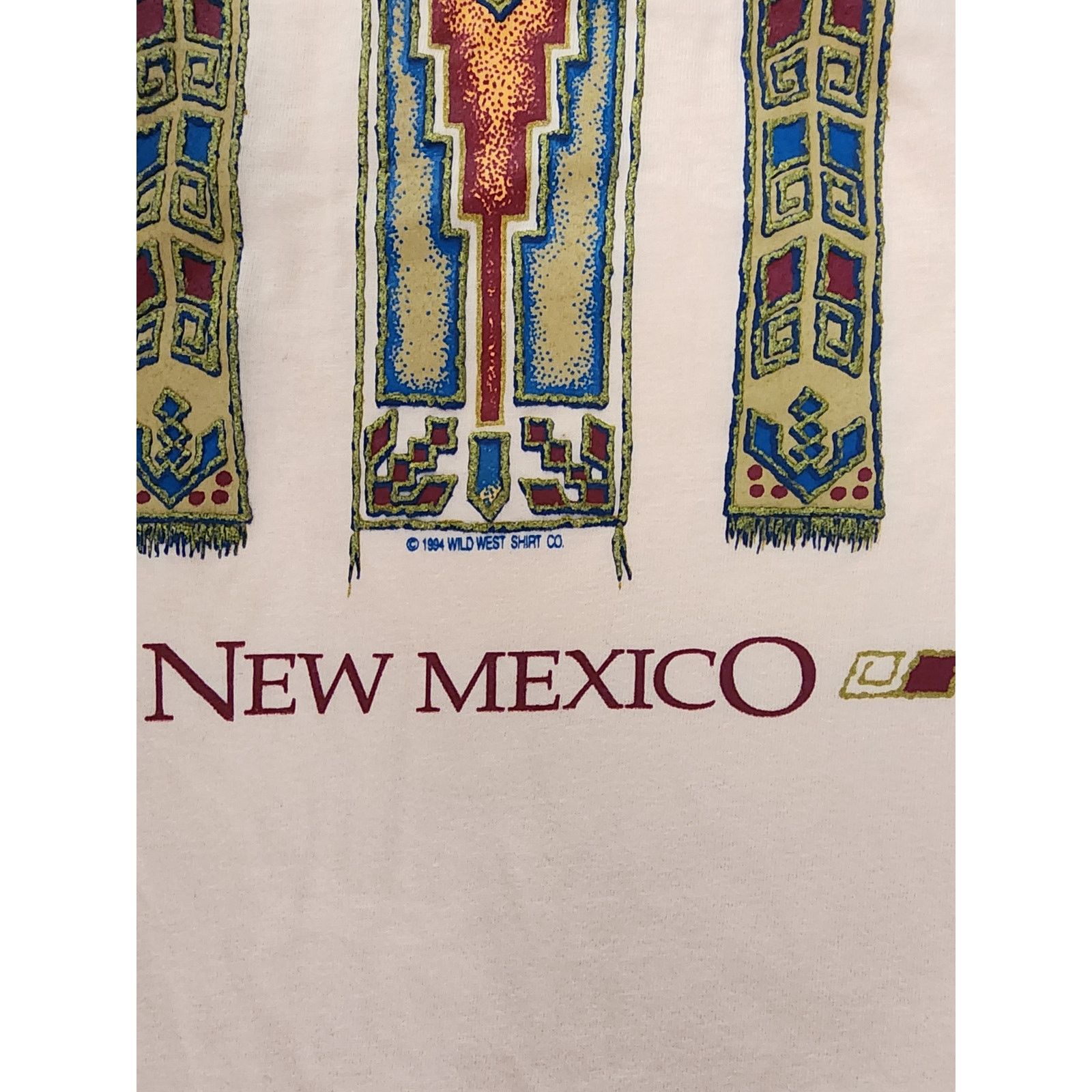Jerzees × Vintage Vintage New Mexico Shirt NM Artwork Tee T-shirt 1994 VTG 90s Size US L / EU 52-54 / 3 - 3 Thumbnail