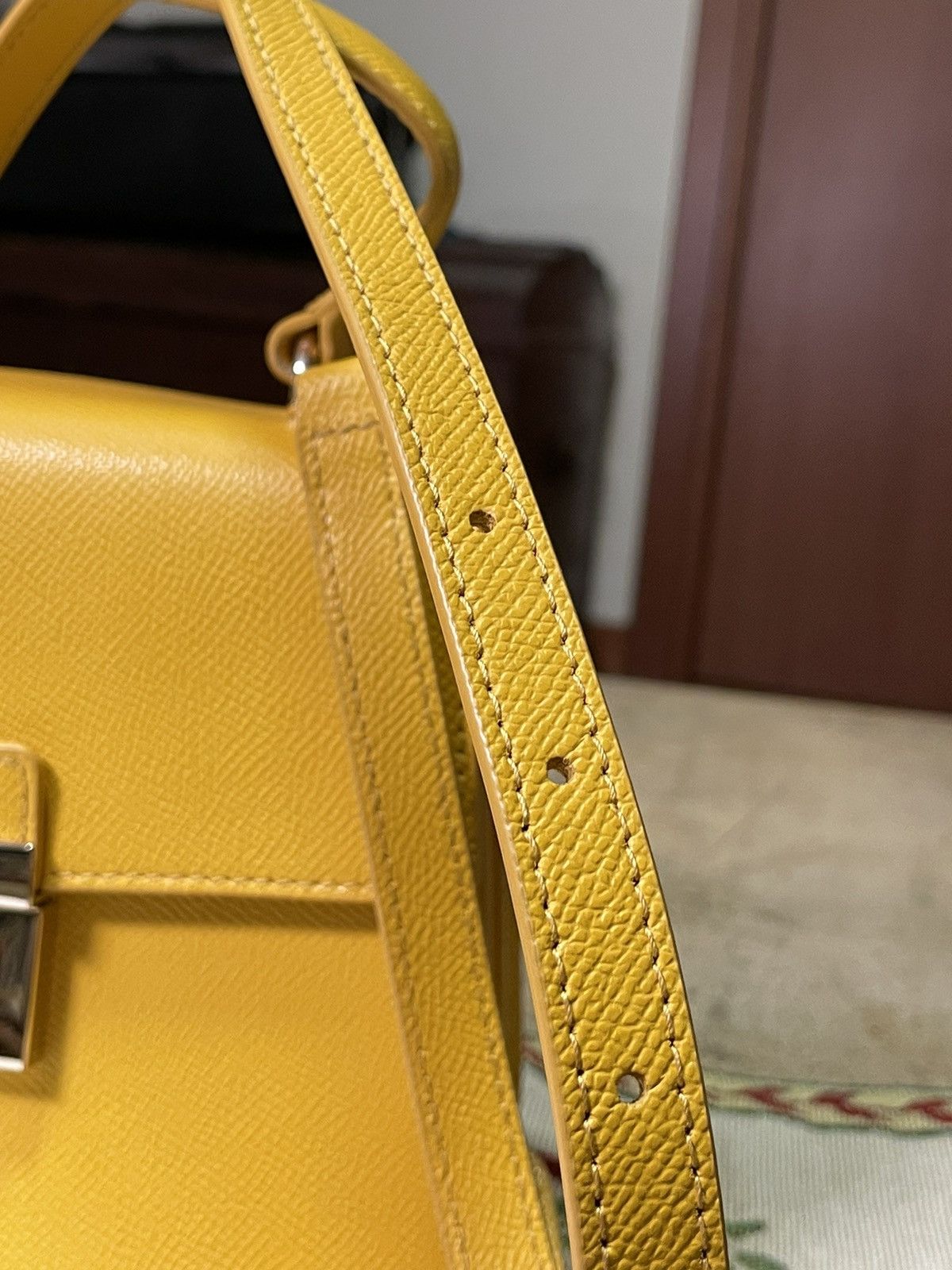 Furla Furla Bella Mini Top Handle Bag – Sunflower Yellow Size ONE SIZE - 4 Thumbnail