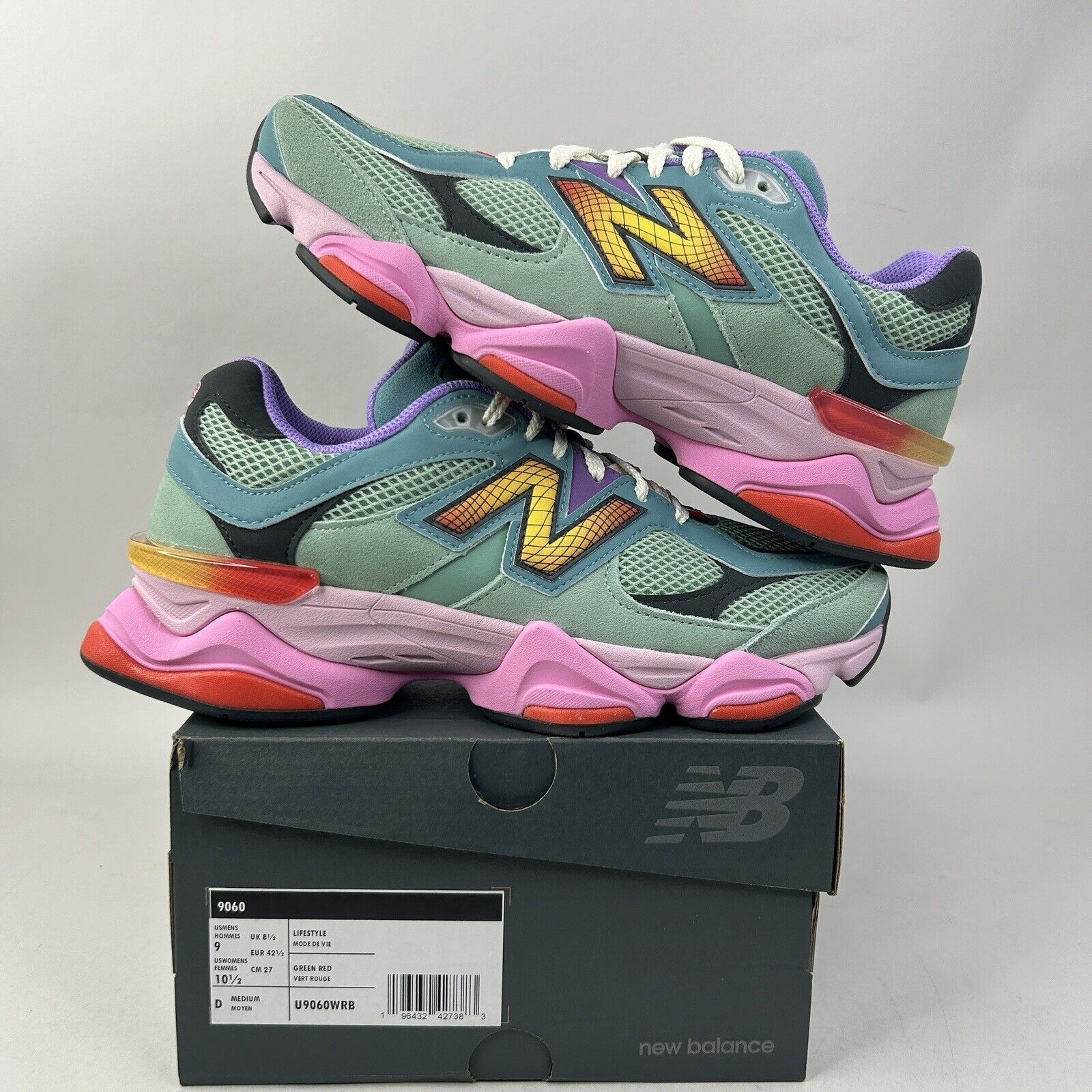 New Balance New Balance 9060 “Warped Multi-Color” 2024 Size US 9 / EU 42 - 1 Thumbnail