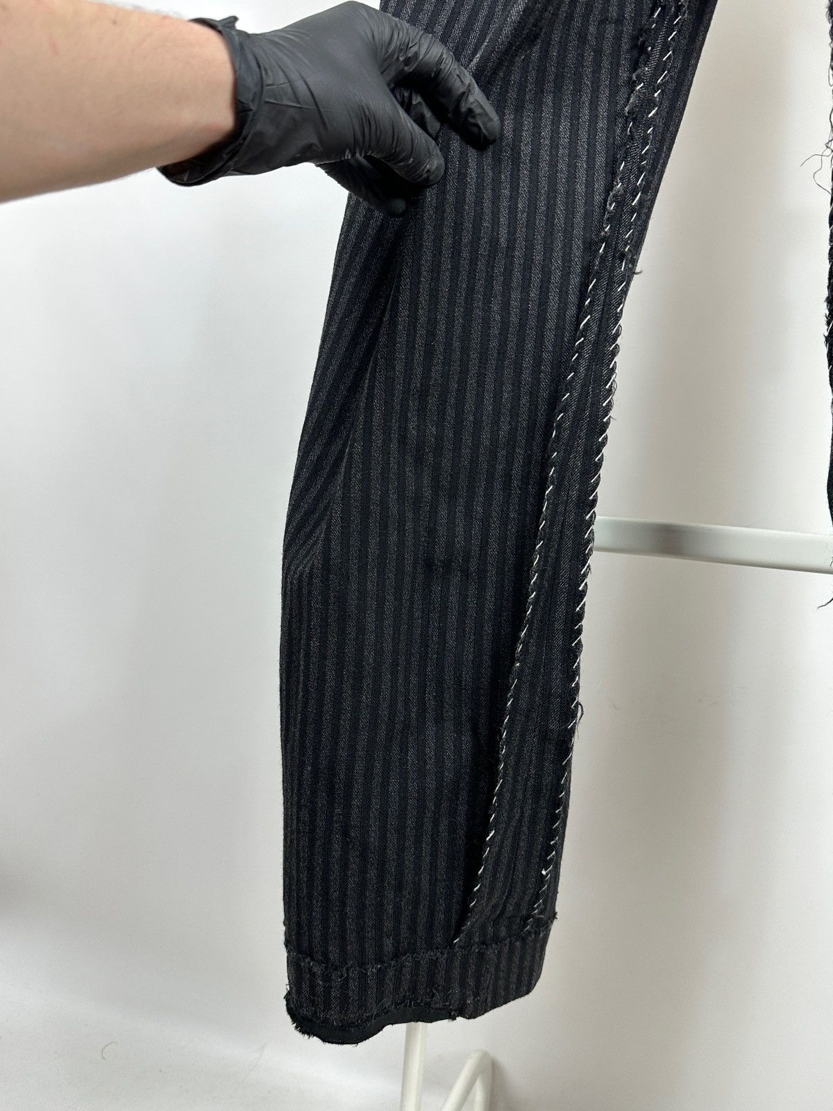 Vintage 1930-50s Antique European Work High Waist Wool Trousers Size US 30 / EU 46 - 21 Thumbnail