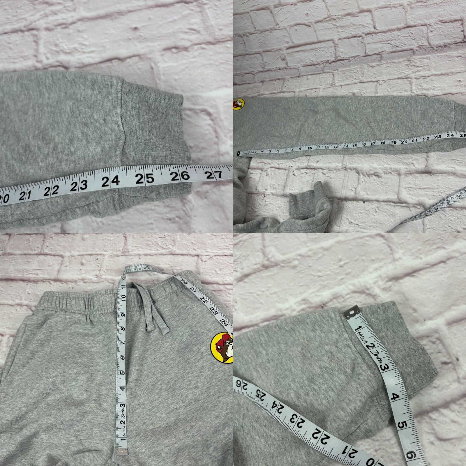 Vintage Buc-ee's Sweatpants Mens Small Gray Fleece Joggers Lounge Pockets Logo Comfy Size US 29 - 8 Thumbnail