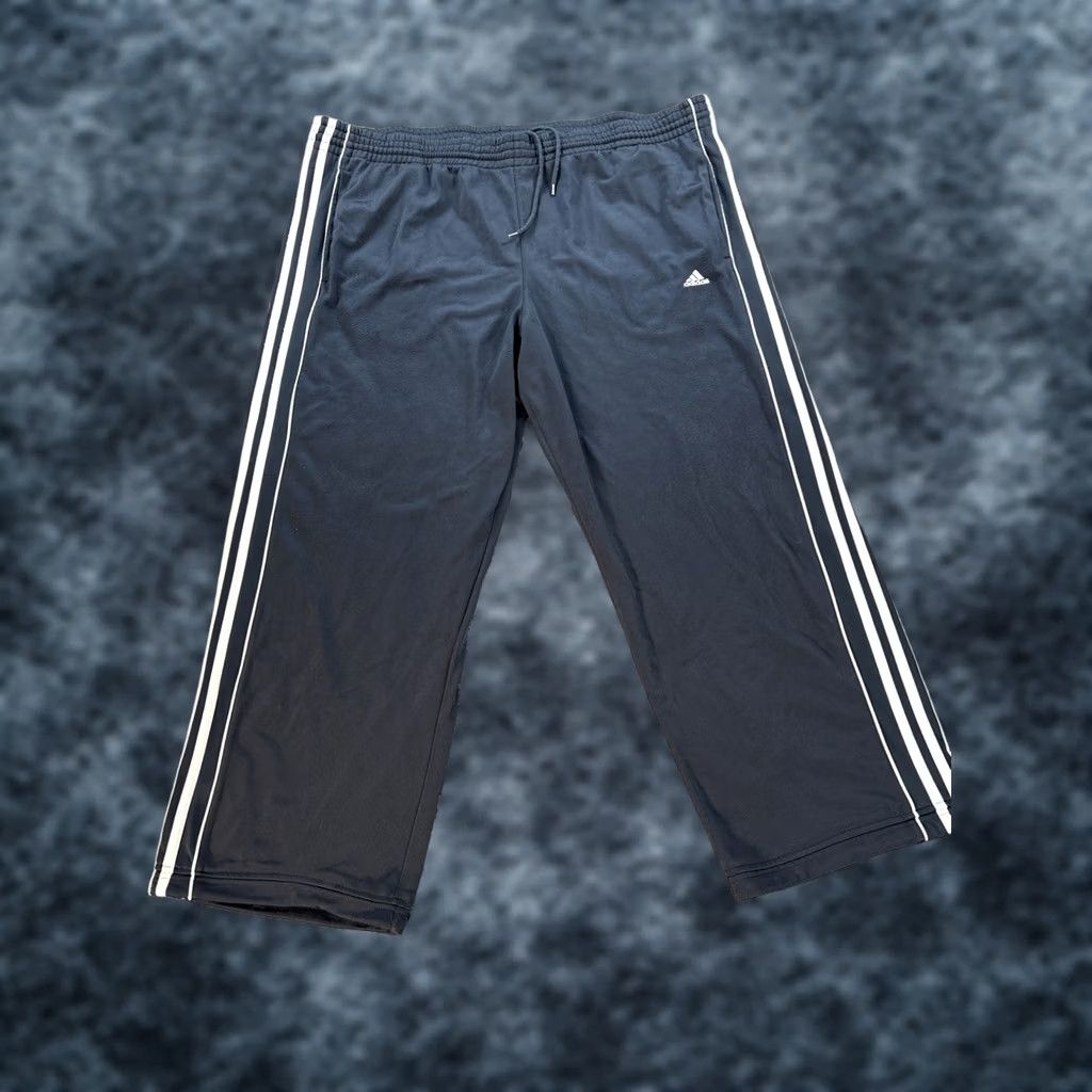 Adidas VINTAGE adidas Track Pants Mens XL Blue Pockets 00s Baggy Warm Ups Basketball 70s Size US 36 / EU 52 - 1 Thumbnail