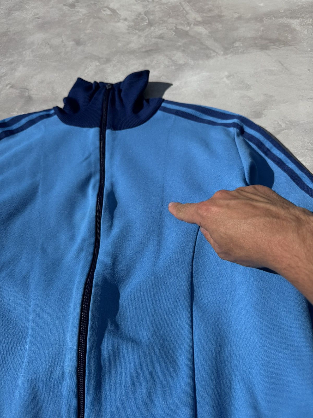Adidas Vintage Adidas 80s-90s Zip Treck Jacket Made in West Germany Size US S / EU 44-46 / 1 - 7 Thumbnail