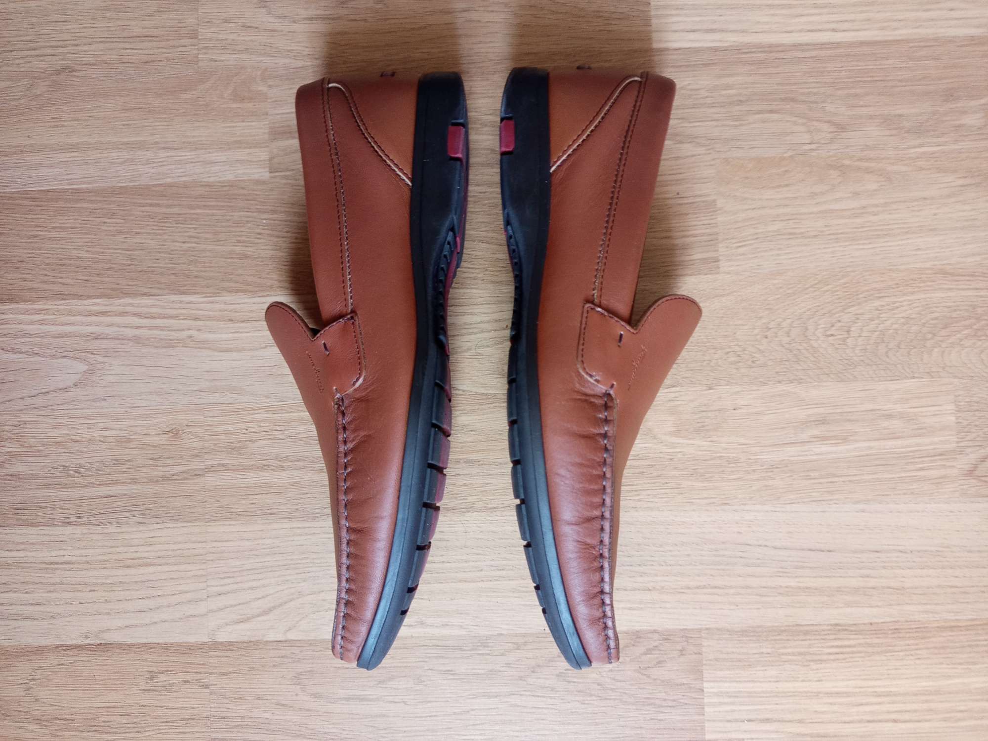 Salvatore Ferragamo Salvatore Ferragamo Men's Leather Loafers Brown 42 EU, 9 US Size US 9 / EU 42 - 3 Thumbnail