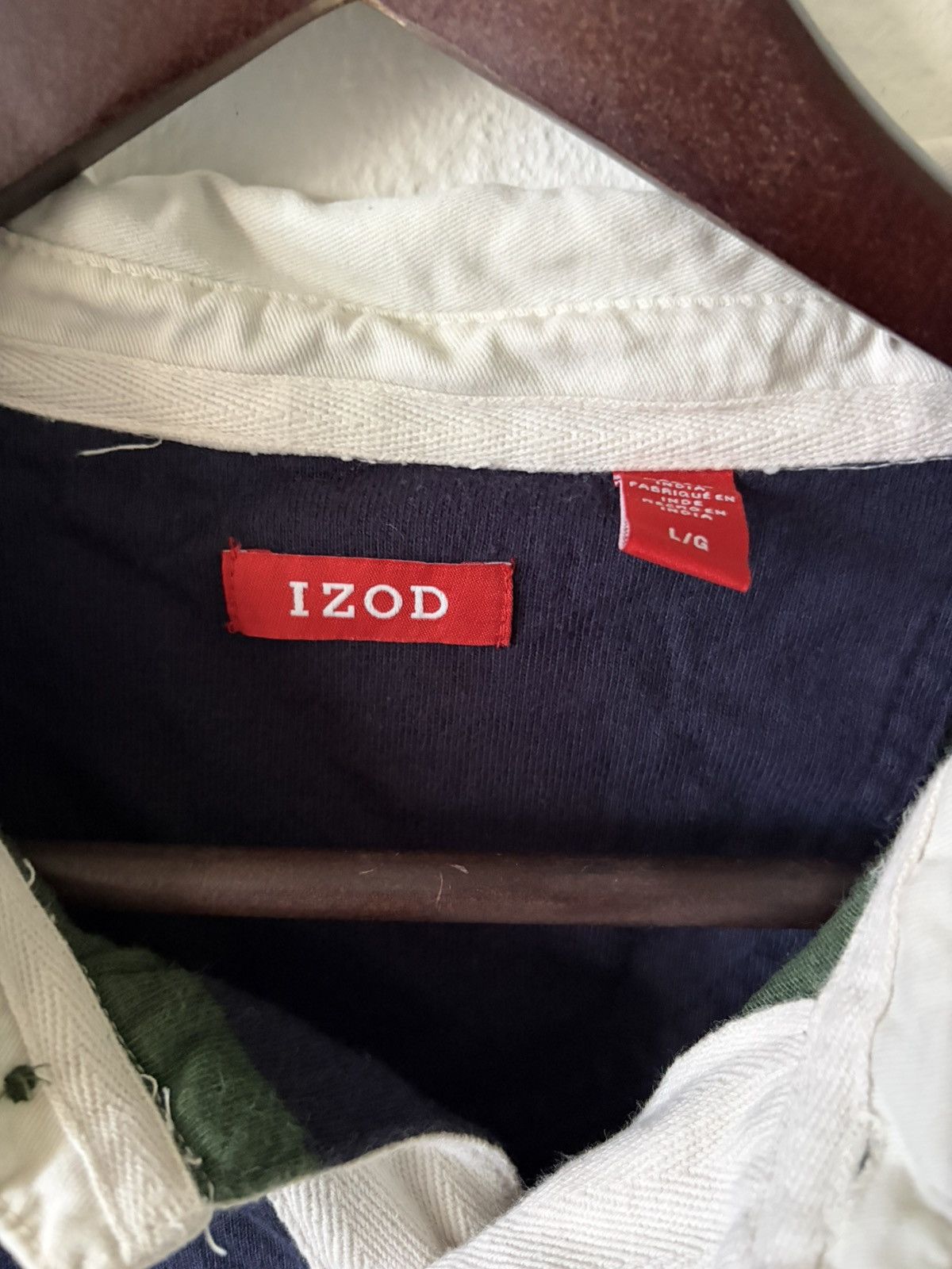 Izod Vintage Rugby Polo Size US L / EU 52-54 / 3 - 4 Thumbnail