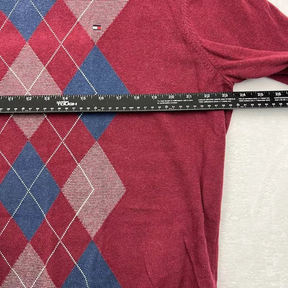 Tommy Hilfiger Tommy Hilfiger Sweatshirt Men Argyle Pullover Long Sleeve XL Size US XL / EU 56 / 4 - 5 Thumbnail