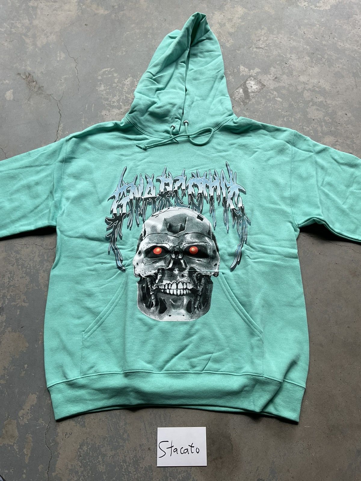 Gnarcotic Gnarcotic Lil Gnar Robot Skull Hoodie Turquoise Size US M / EU 48-50 / 2 - 1 Thumbnail