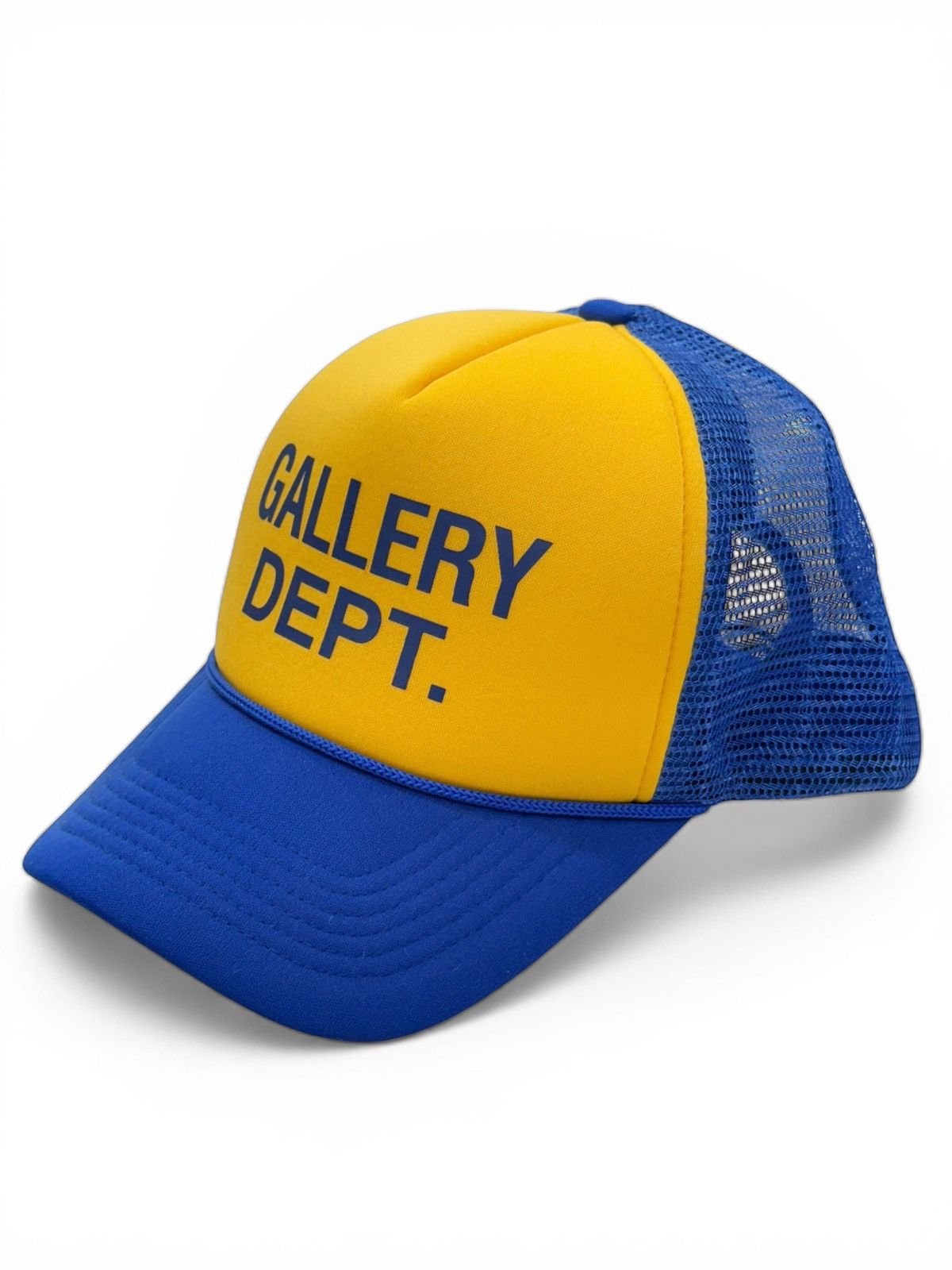Gallery Dept. Gallery Dept. Blue Yellow Trucker Hat Size ONE SIZE - 3 Thumbnail