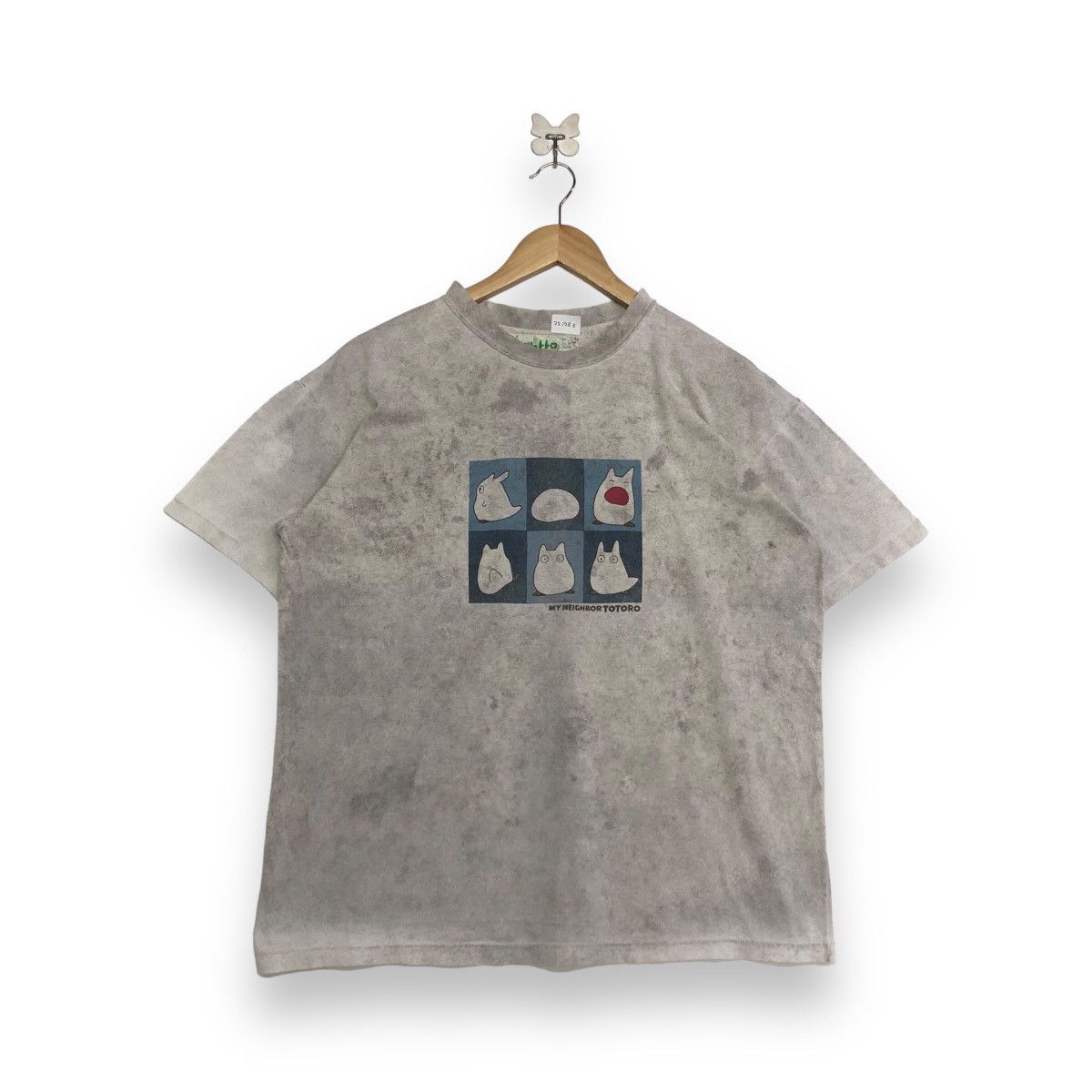image of Anima x Cartoon Network My Neighbour Is Totoro Studio Gibli Distress T-Shirt in White (Size Medium)