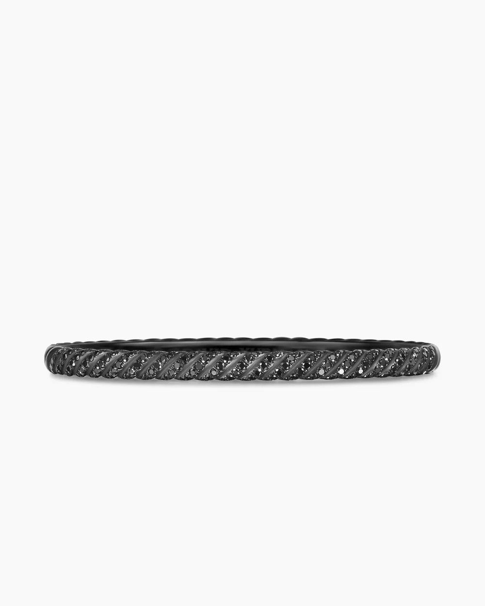 David Yurman oc11z0925 Size: OS / Sculpted Cable Bangle Bracelet Black Size ONE SIZE - 1 Thumbnail