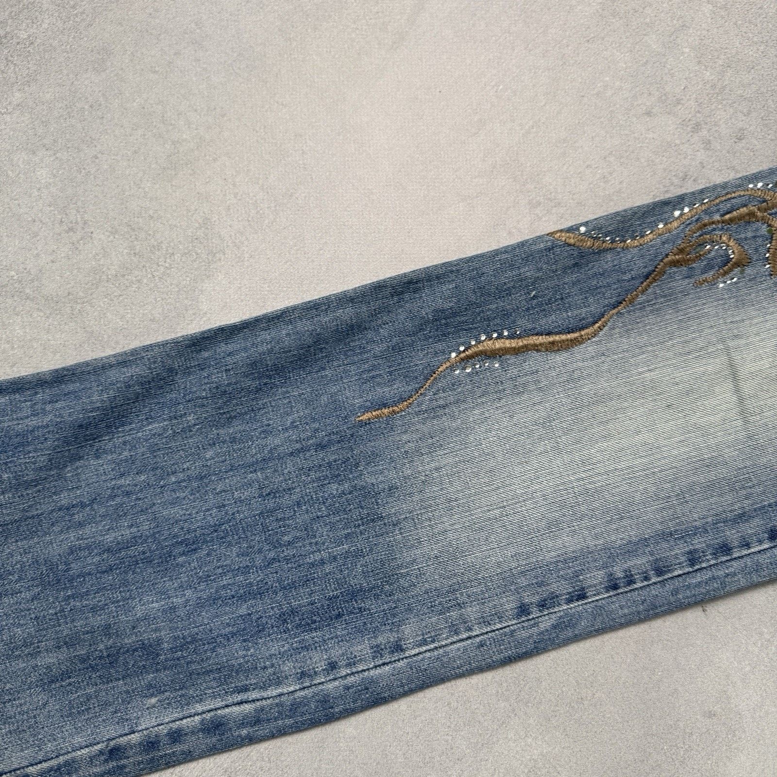 Just Cavalli Vintage Just Cavalli Blue Denim Pants Embroidered Jeans Size 30" / US 8 / IT 44 - 7 Thumbnail