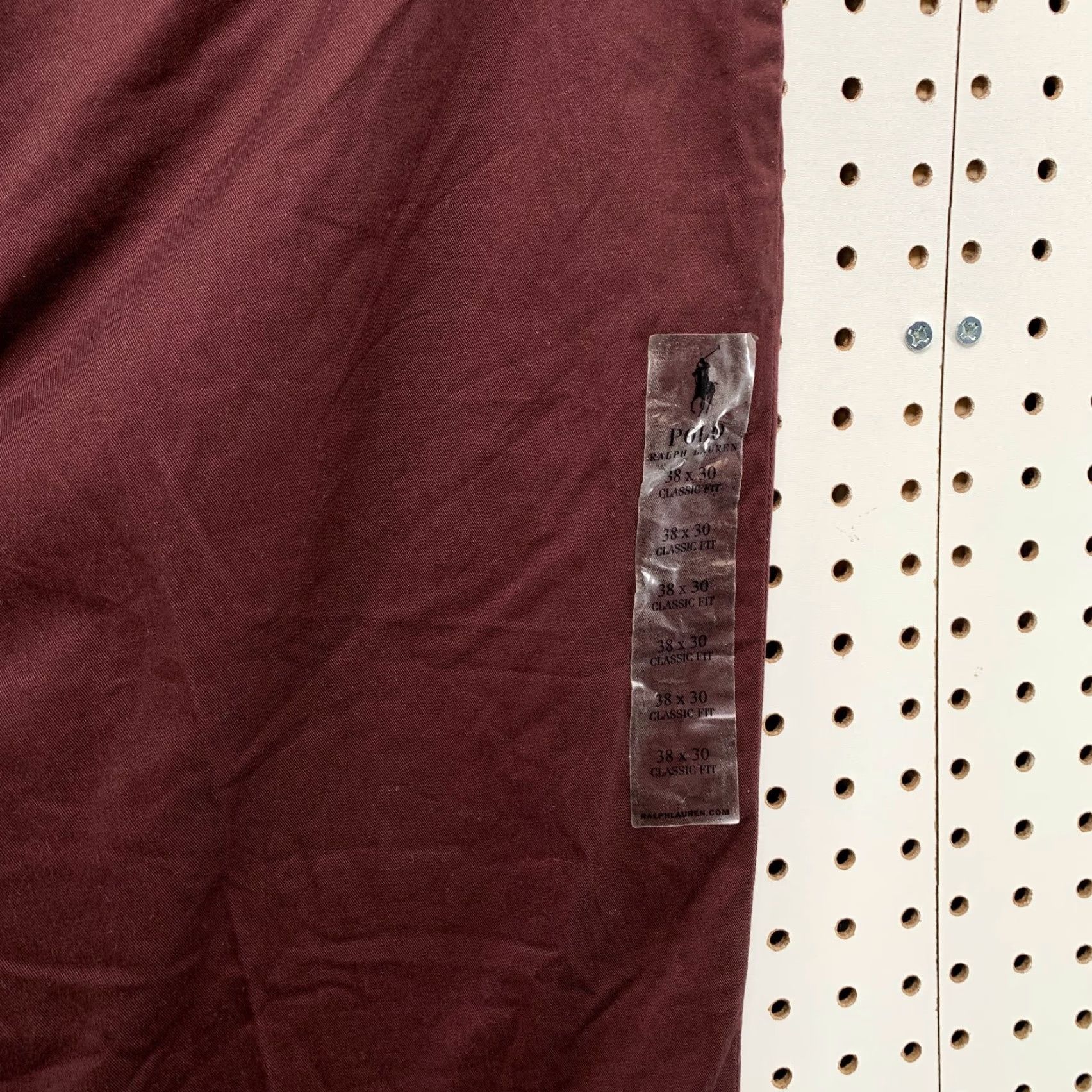 Polo Ralph Lauren Polo Ralph Lauren Chino Pants Mens 36x30 Maroon Red Classic Fit (Polo Ralph Lauren) Size US M / EU 48-50 / 2 - 6 Thumbnail