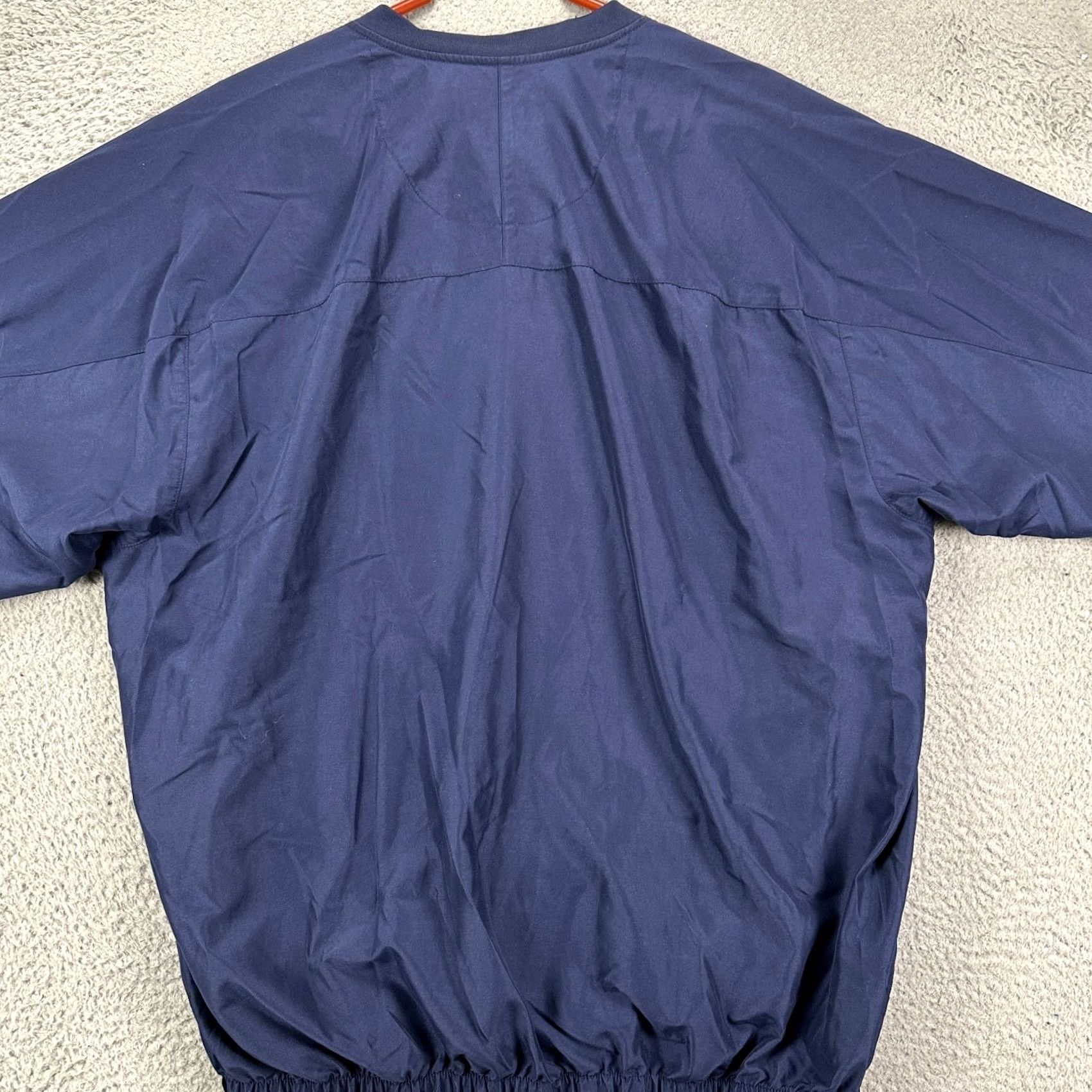 Footjoy FootJoy Mens Pullover Jacket Blue V-Neck Long Sleeve Pocket Zip 100% Polyester Outdoor Golf Size US L / EU 52-54 / 3 - 3 Thumbnail