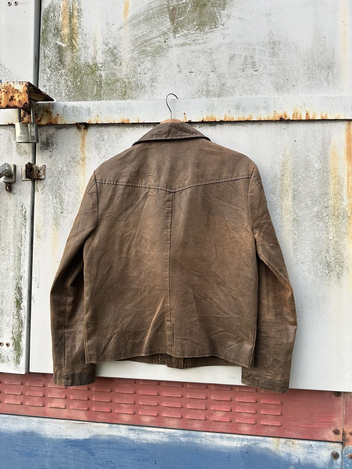 Vintage 👹Vintage Nissy Double Collar Brown Leather Jacket Size US M / EU 48-50 / 2 - 9 Thumbnail